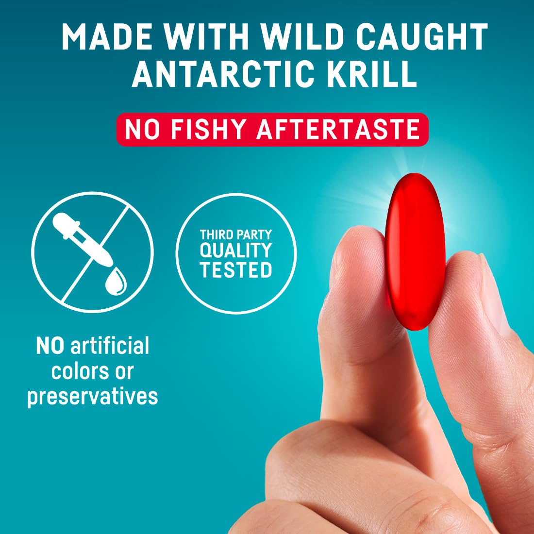 Kori Krill Oil Omega 3 Supplement, Antarctic Krill Oil with Superior Absorption vs Fish Oil, 1200mg Softgels, 30 Softgels, EPA & DHA