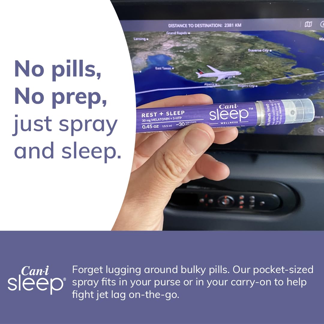 Sleep Faster & Longer: Oral Sleep Spray for Shift Workers who Need to Adjust to Shift Changes and Crazy Sleep routines. Can I Sleep Supplement - 3 canisters with 90 Servings