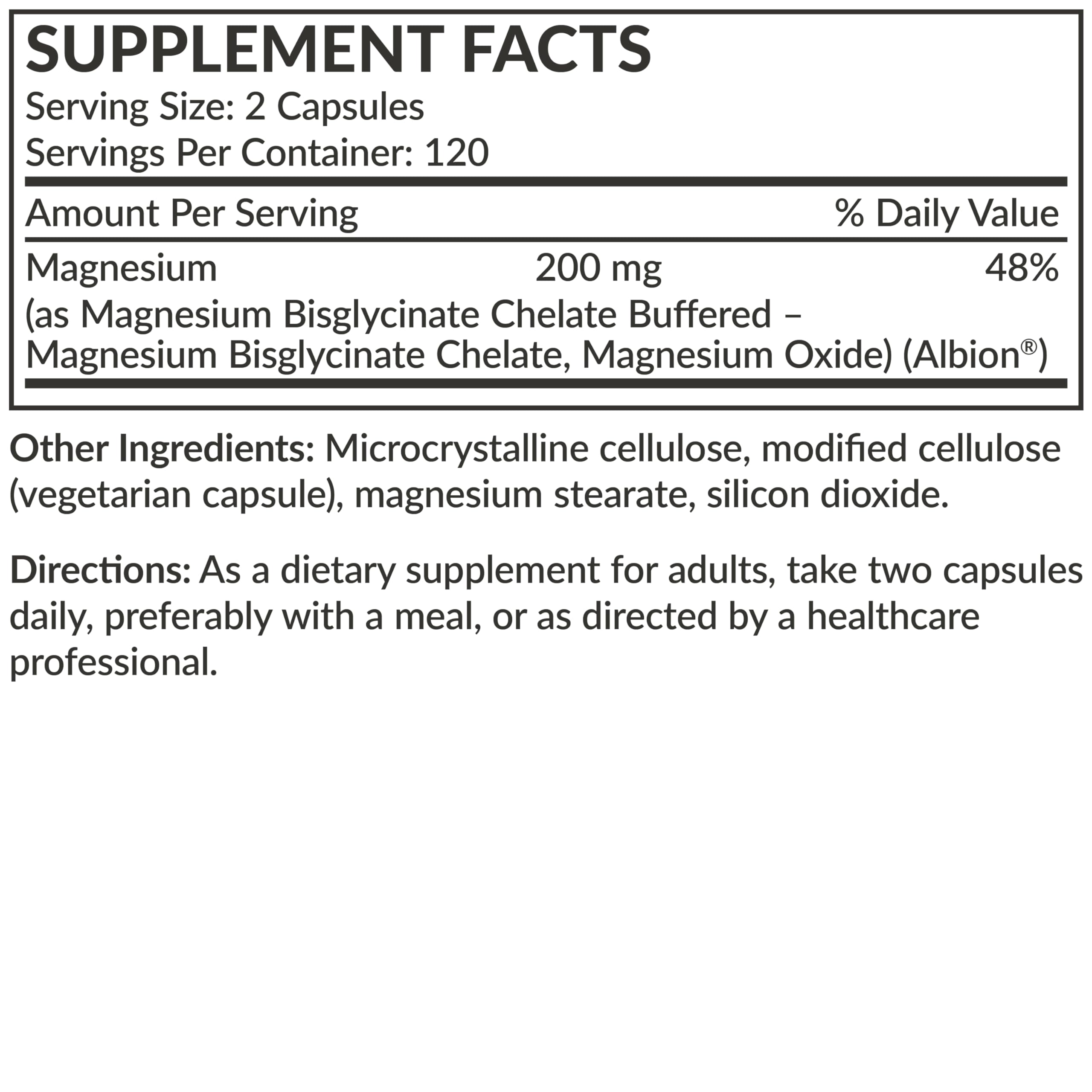 Futurebiotics Magnesium Glycinate 200 MG per Serving Chelated for High Absorption, Gentle On Stomach, Non-GMO, 240 Vegetarian Capsules
