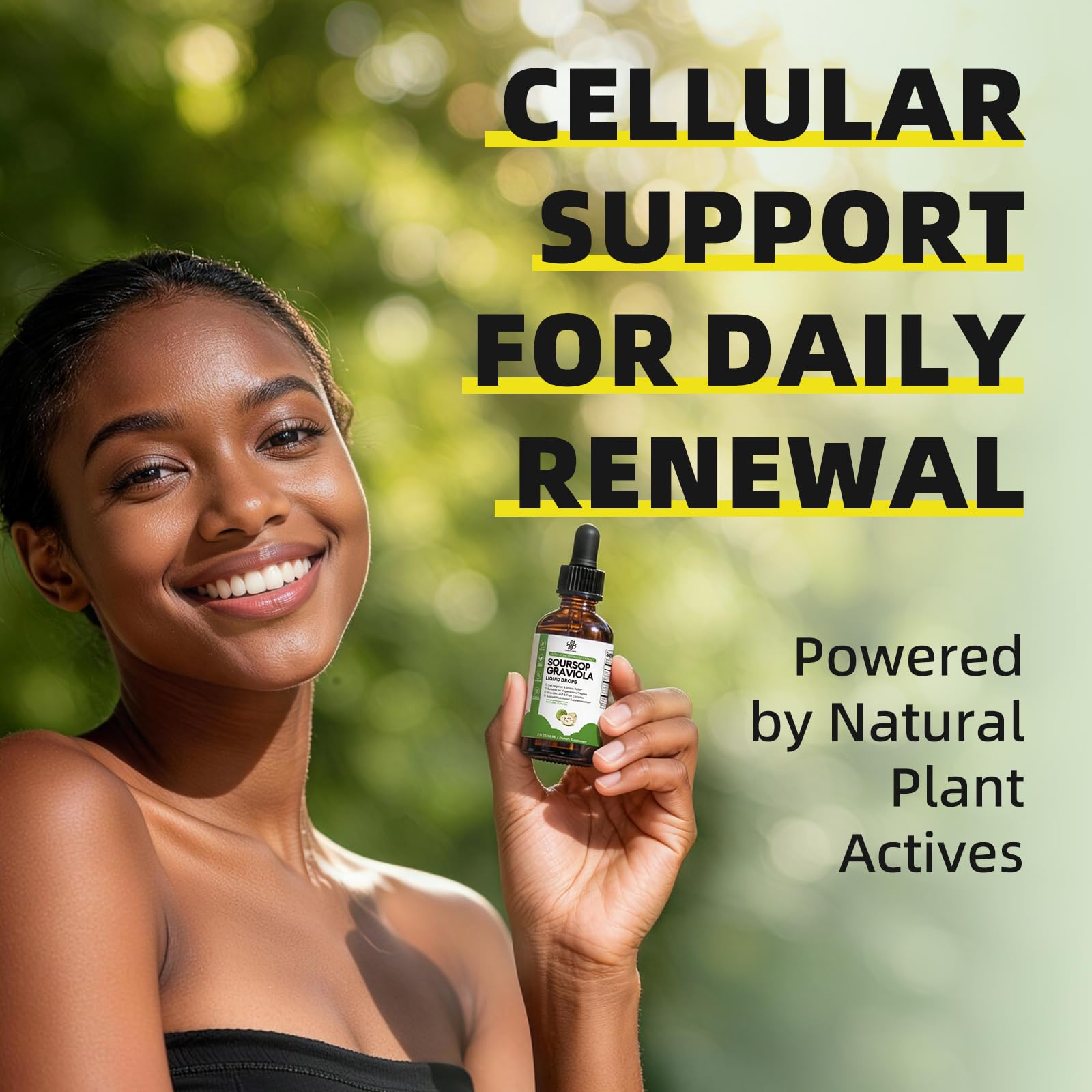 iMATCHME Soursop Graviola Liquid Drop for Cell Support & Regeneration, Immune System and Gut Health Support, Pure Soursop Bitters Liquid, High Absorption, Sugar/Gluten Free, Natural Flavor, 2 Fl Oz