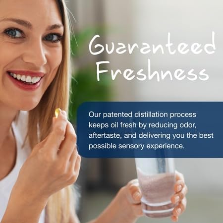 Wiley's Finest Wild Alaskan Fish Oil Peak EPA - Triple Strength Peak EPA & DHA Supplement - 1000mg Fish Oil - Omega-3s for Joint Health Support - 60 Softgels (60 Servings)