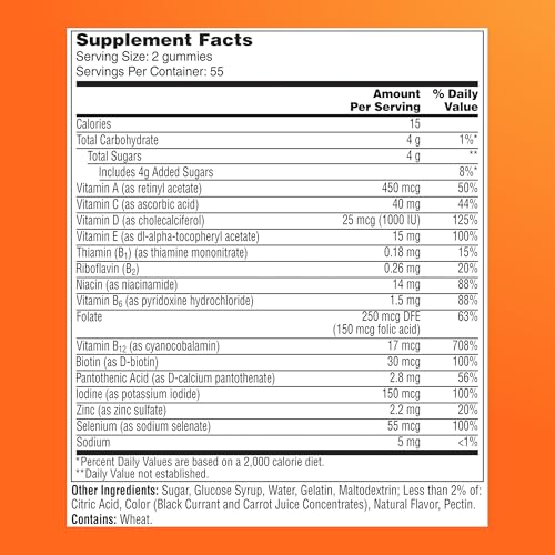 One A Day Multivitamin for Women 50 and Over, Women's Multivitamin Gummy 50 plus for Immune Support, Eye Health & Healthy Brain Function, Gummy Vitamins for Women 50 plus, 110 Ct (Packaging May Vary)
