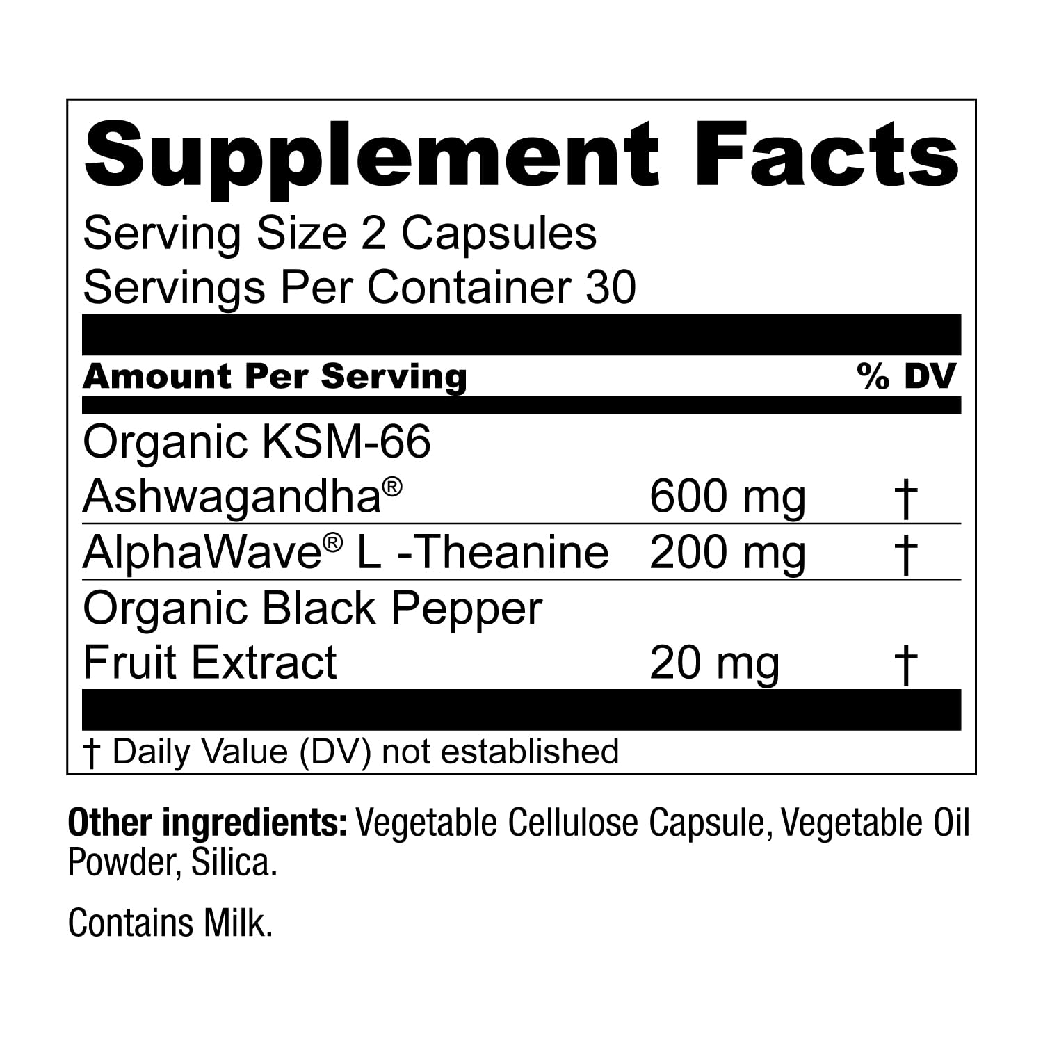 Live Conscious KSM-66 Ashwagandha Supplement w/L Theanine & AlphaWave - ZenWell Everyday Stress Relief, Cognitive, Brain Health - Ashwagandha for Men & Women - 60 Capsules
