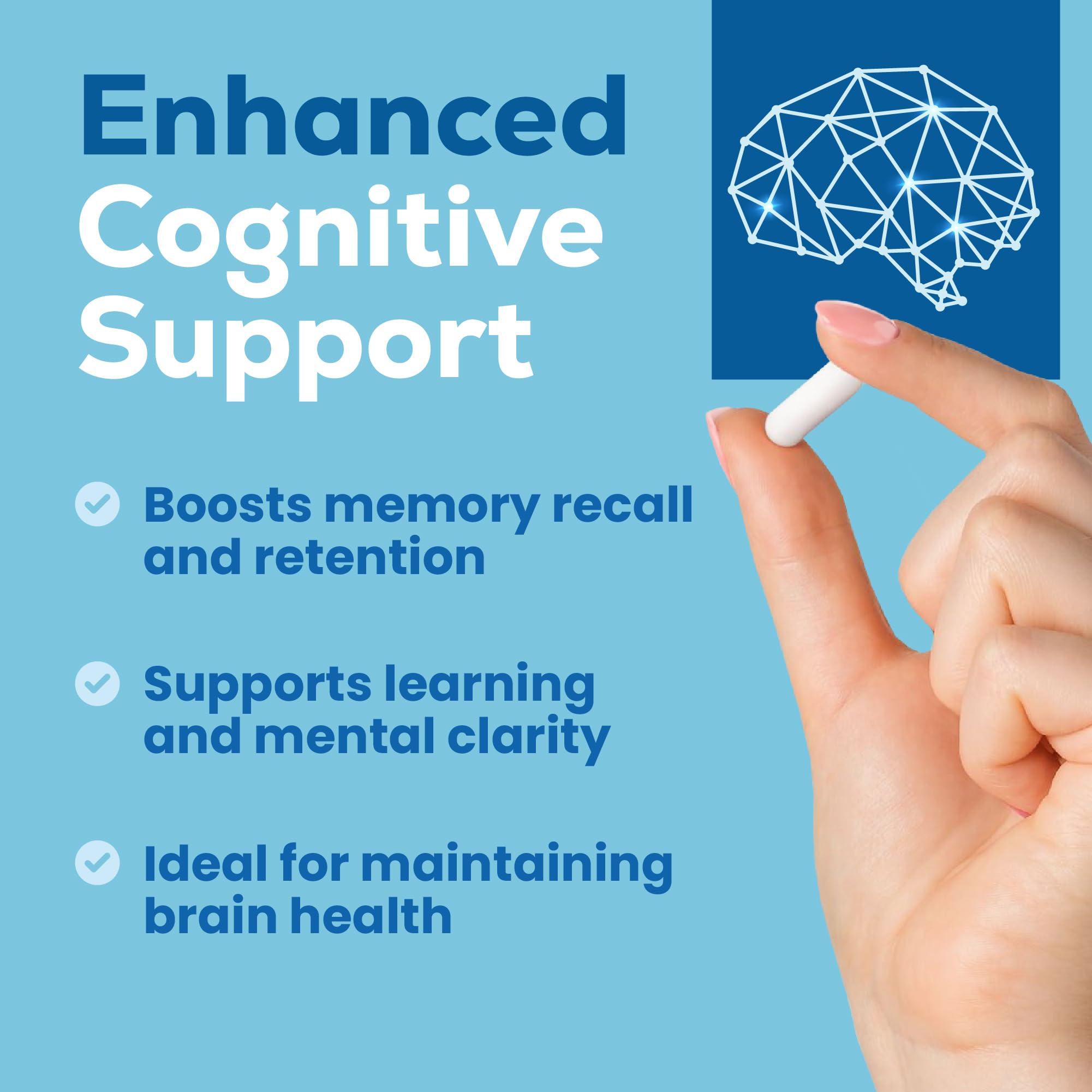 Magnesium L Threonate, Magtein, Brain Supplement for Memory, Focus, Sleep and Cognitive Support, High Absorption Magnesium L-Threonate, Non-GMO, No Laxative Effect – 2,000 mg, 120 Vegan Capsules