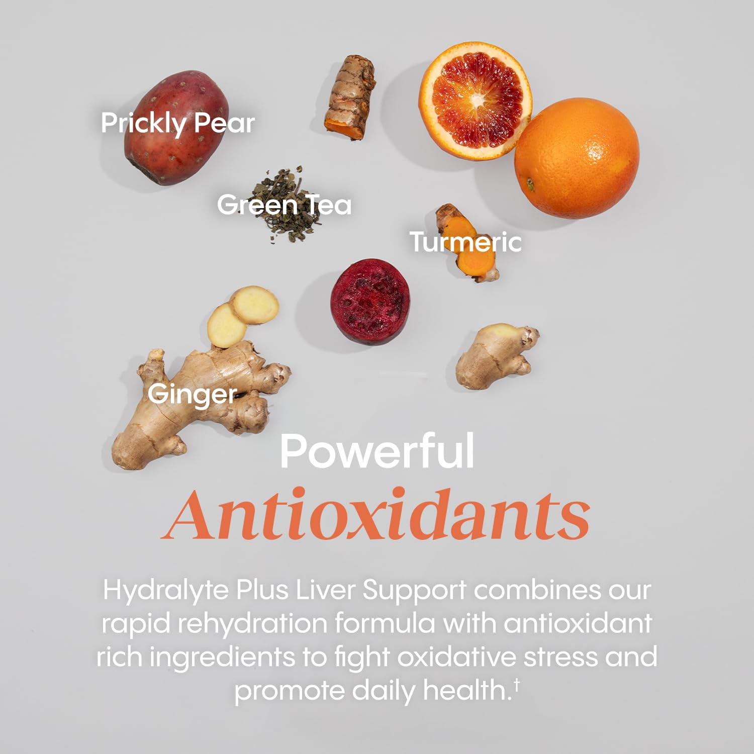 Hydralyte Liver Support + Electrolyte Mix with Milk Thistle, Turmeric, Ginger, Prickly Pear, Green Tea Extract Formulated for Rapid Rehydration (Pineapple Mango Ginger, 20 Packets)