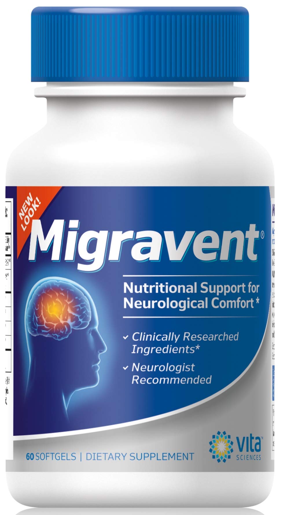 Vita Sciences Migravent – Advanced Nutritional Formula with Magnesium, CoQ10, Vitamin B2, and Butterbur for Brain and Circulatory Wellness – 60 Capsules
