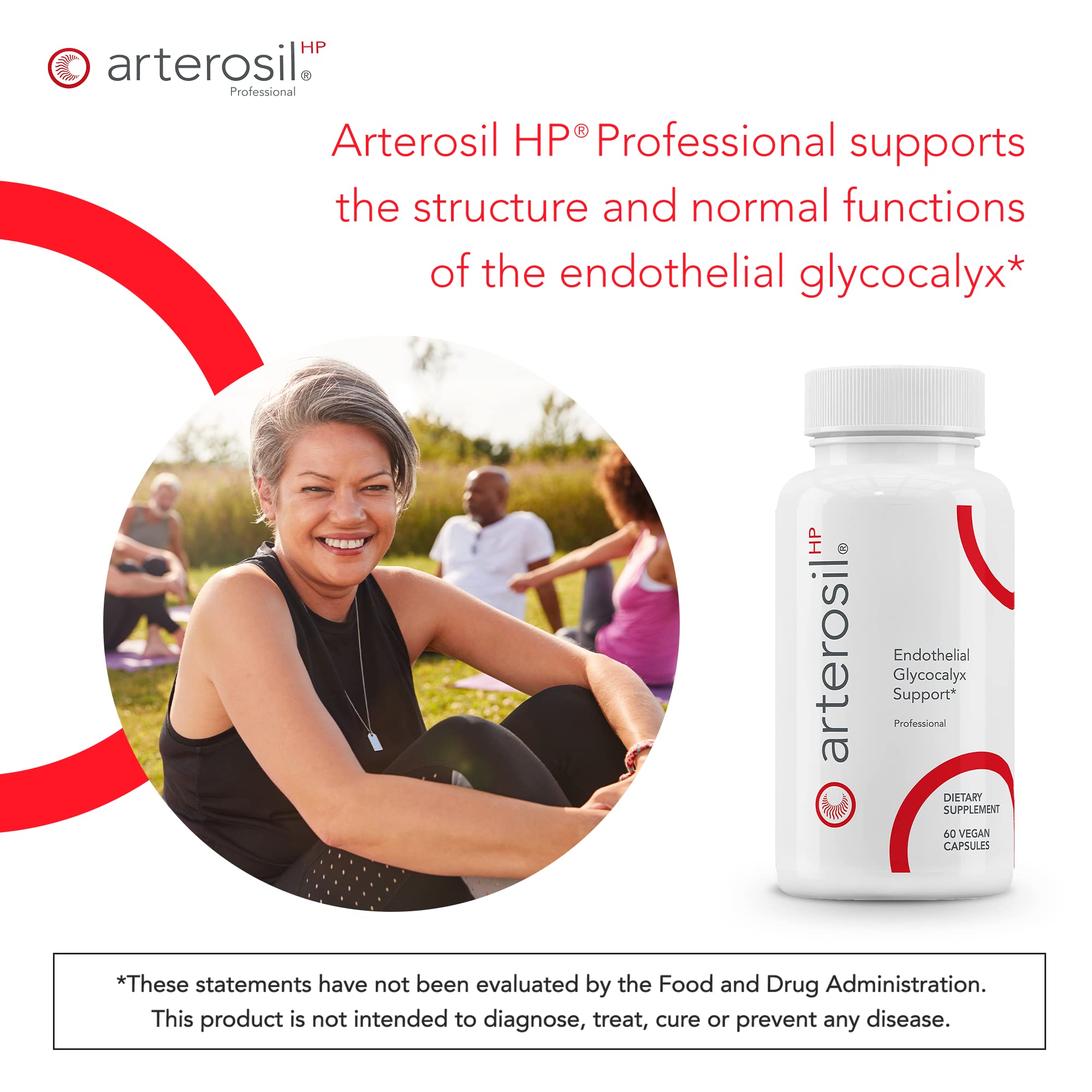 Calroy Health Sciences Arterosil HP Professional - Endothelial Glycocalyx Support - Heart Health Support - Artery Health Support - Circulation Support – MonitumRS® Rhamnan Sulfate - Monostroma Nitidum