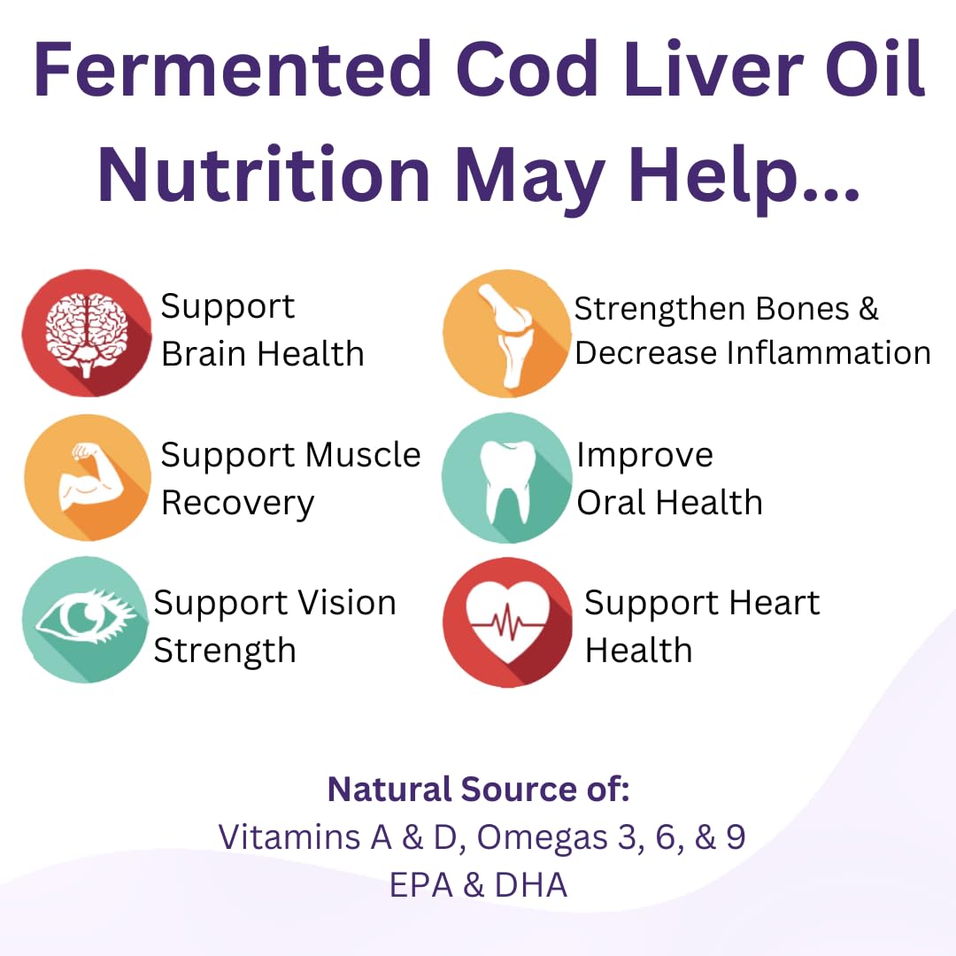 Green Pasture Fermented Cod Liver Oil & Butter Oil Blend - Wild Alaska Cod, Vitamins A & D, Omega-3-6-9, MSC Certified, 120 Capsules