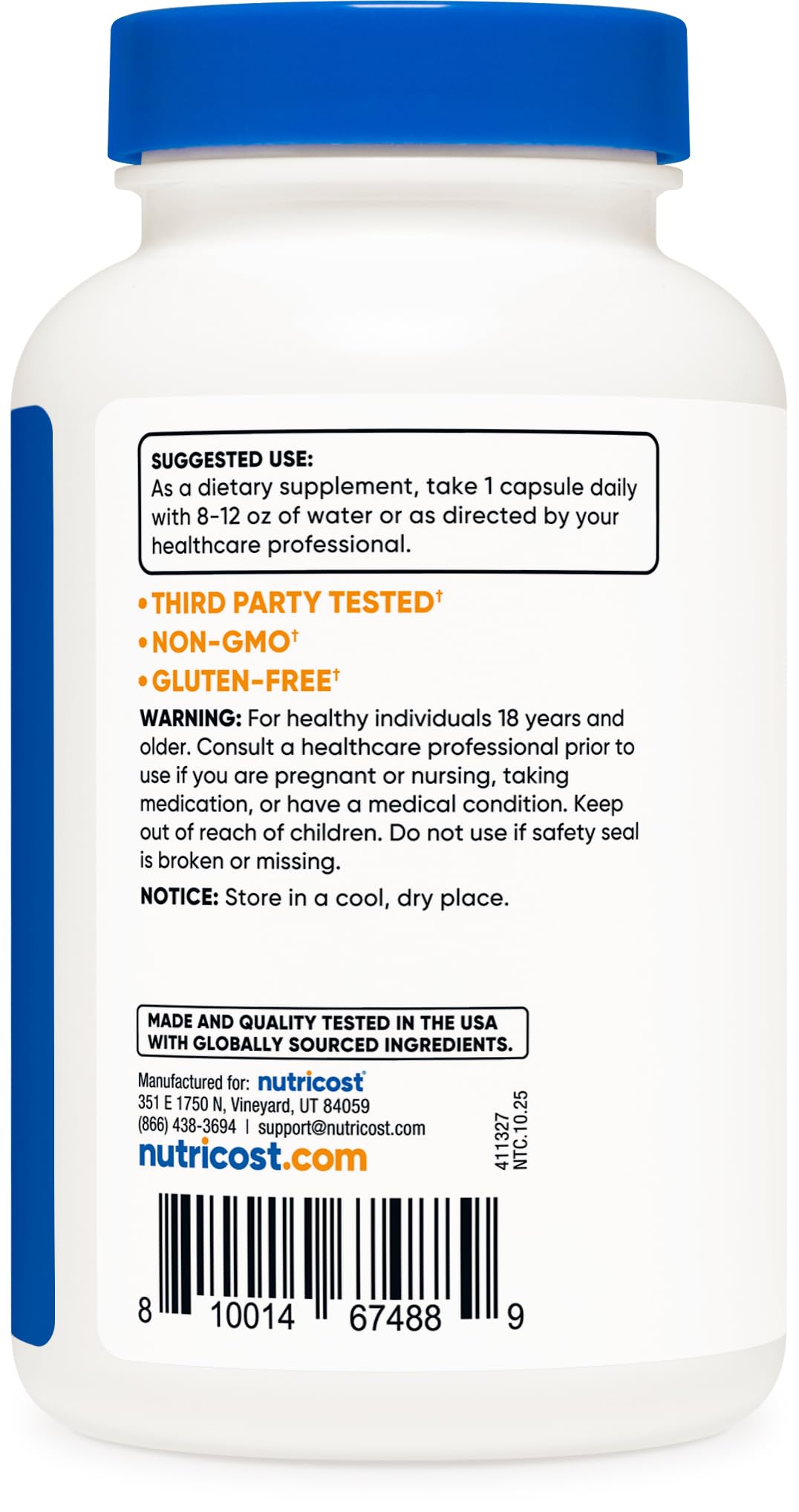 Nutricost L-Glycine 1000mg, 120 Capsules, Vegetarian, Non-GMO and Gluten Free