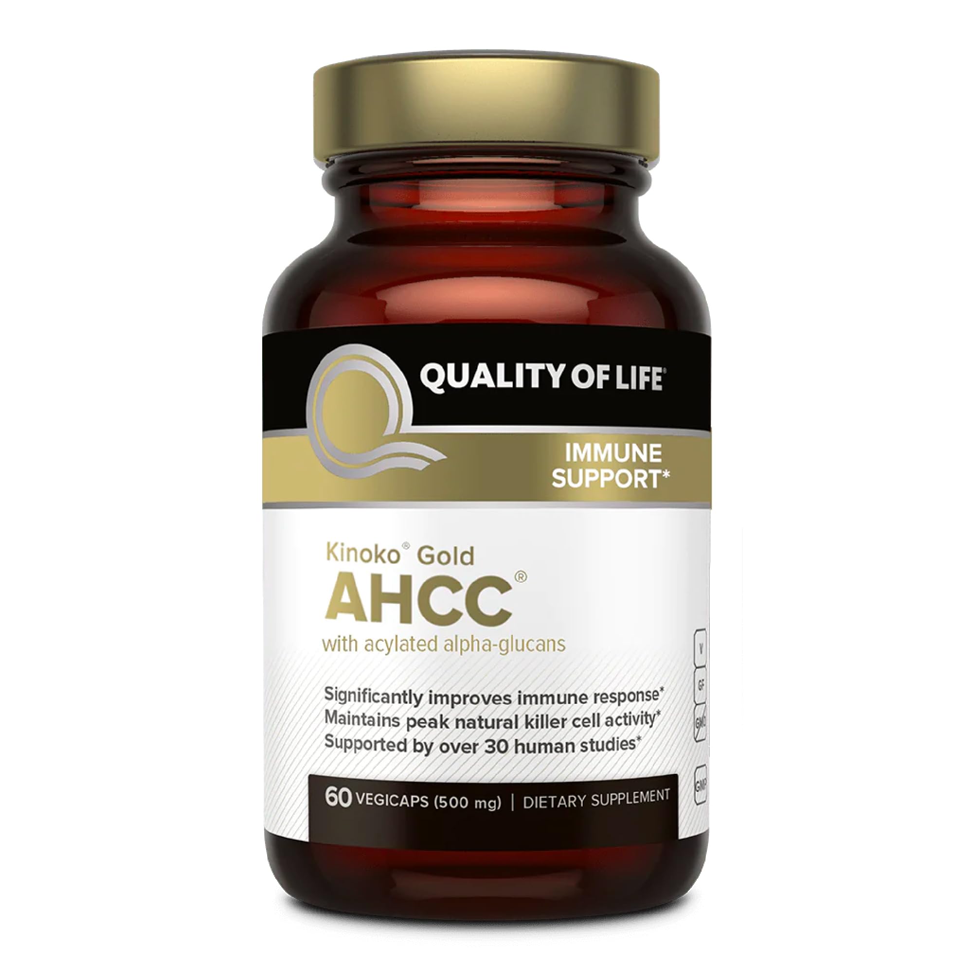 Quality of Life Kinoko Gold AHCC, 500mg - 60 caps