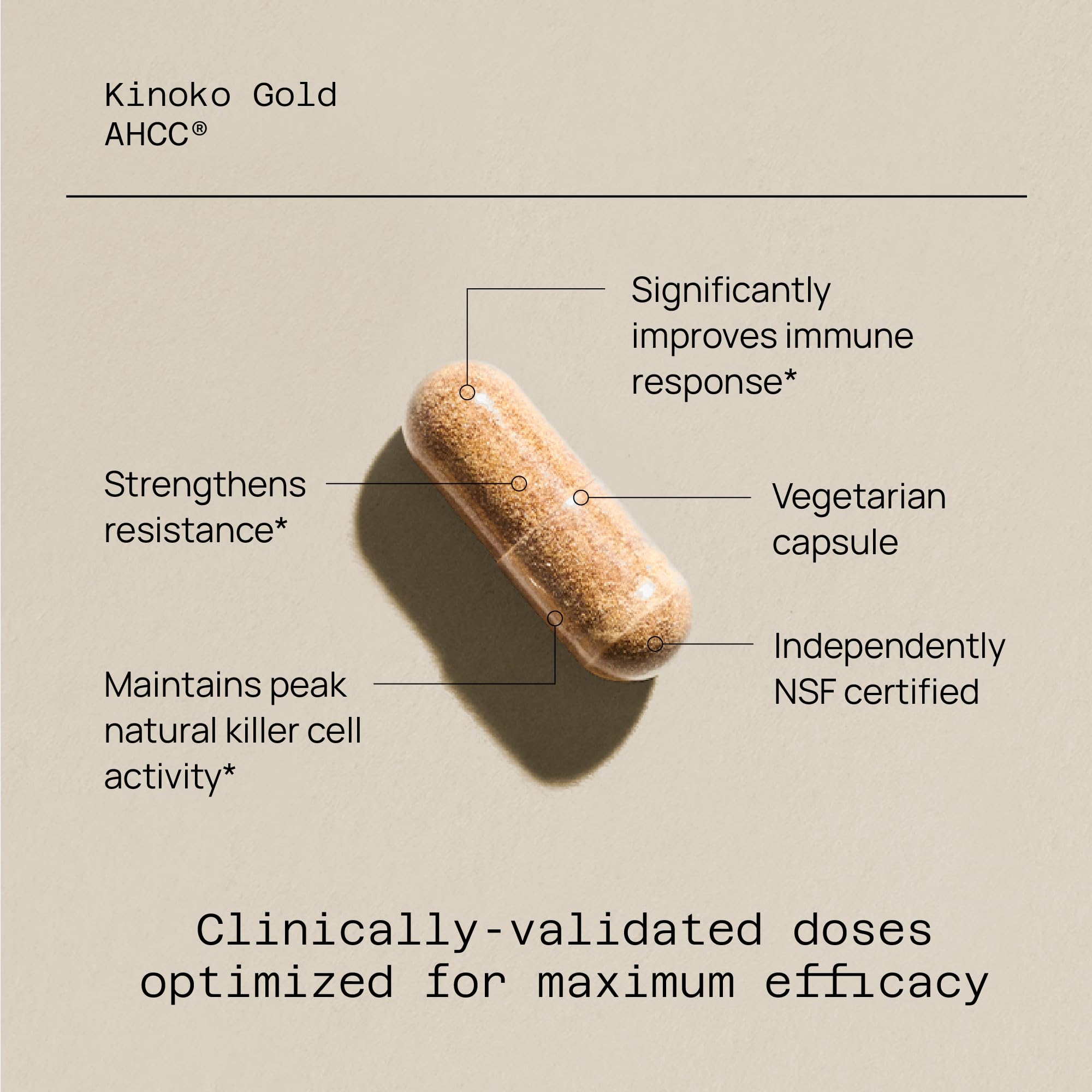 Quality of Life Kinoko Gold AHCC, 500mg - 60 caps