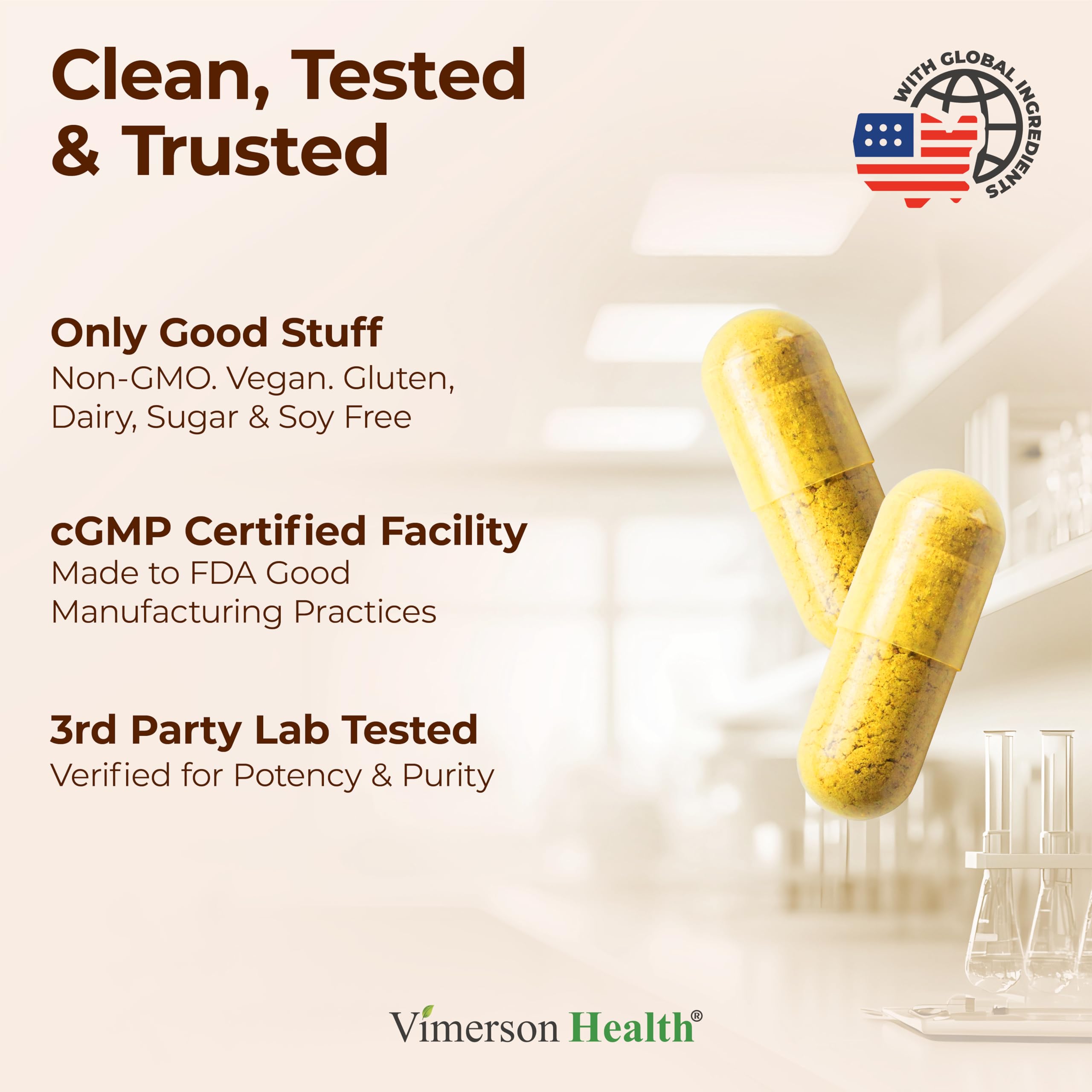 Turmeric Curcumin Supplement with Ginger Root for Joint Support, Digestive & Gut Health - Contains Organic Turmeric Curcumin with Black Pepper (Bioperine) for Enhanced Absorption - 60 Capsules