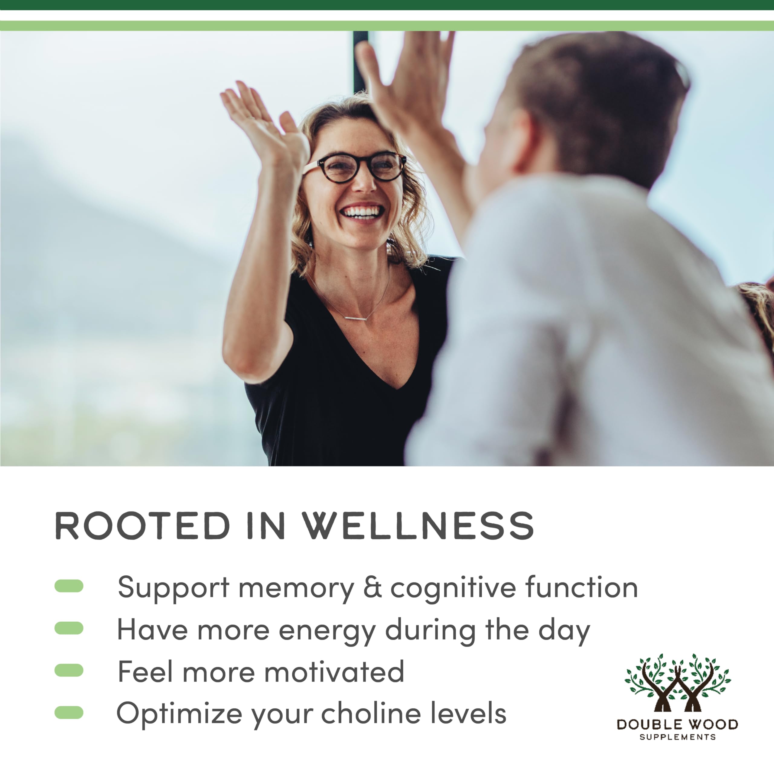 Phosphatidylcholine 1,200mg – 210 Softgels – Enhanced Version of Sunflower and Soy Lecithin (Choline Supplements) - Non-GMO and Gluten Free to Support Brain Health by Double Wood