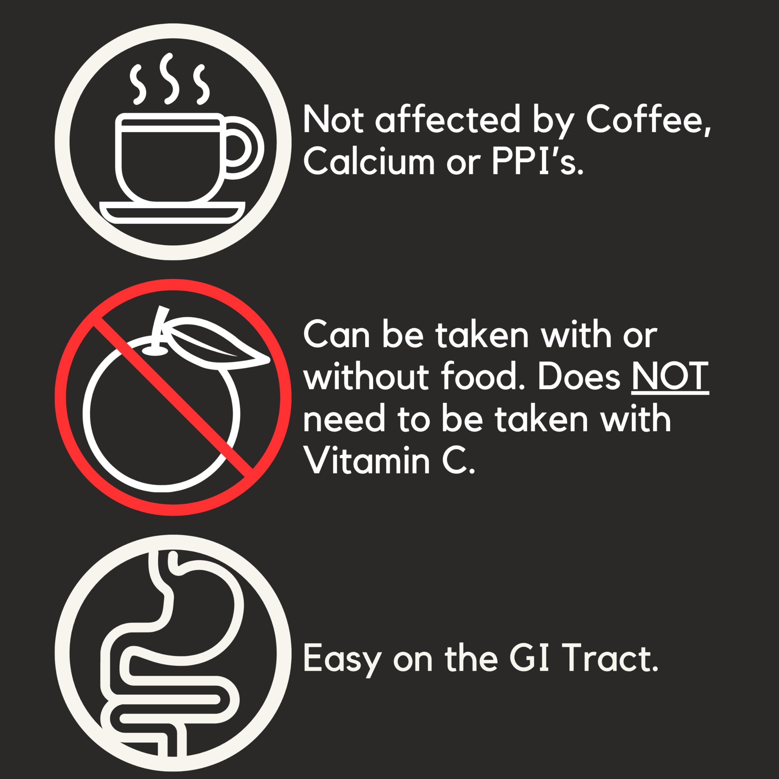 Proferrin Clear 30ct | US Made heme Iron for high Absorption, Easy on GI Tract | Natural, NSF Certified, dye Free