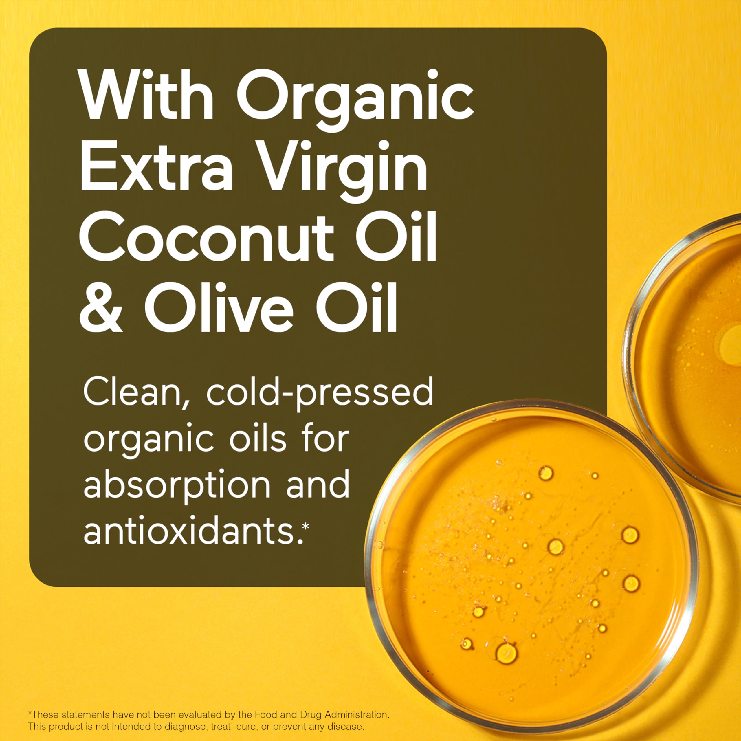 SMARTERNUTRITION Vegan Vitamin D3 5000 IU + Natural Vitamin K2 1100 mcg in Organic Coconut & Olive Oil - D3 K2 Supplement for Immune & Bone Support - 60 Softgels[30 Day Supply]