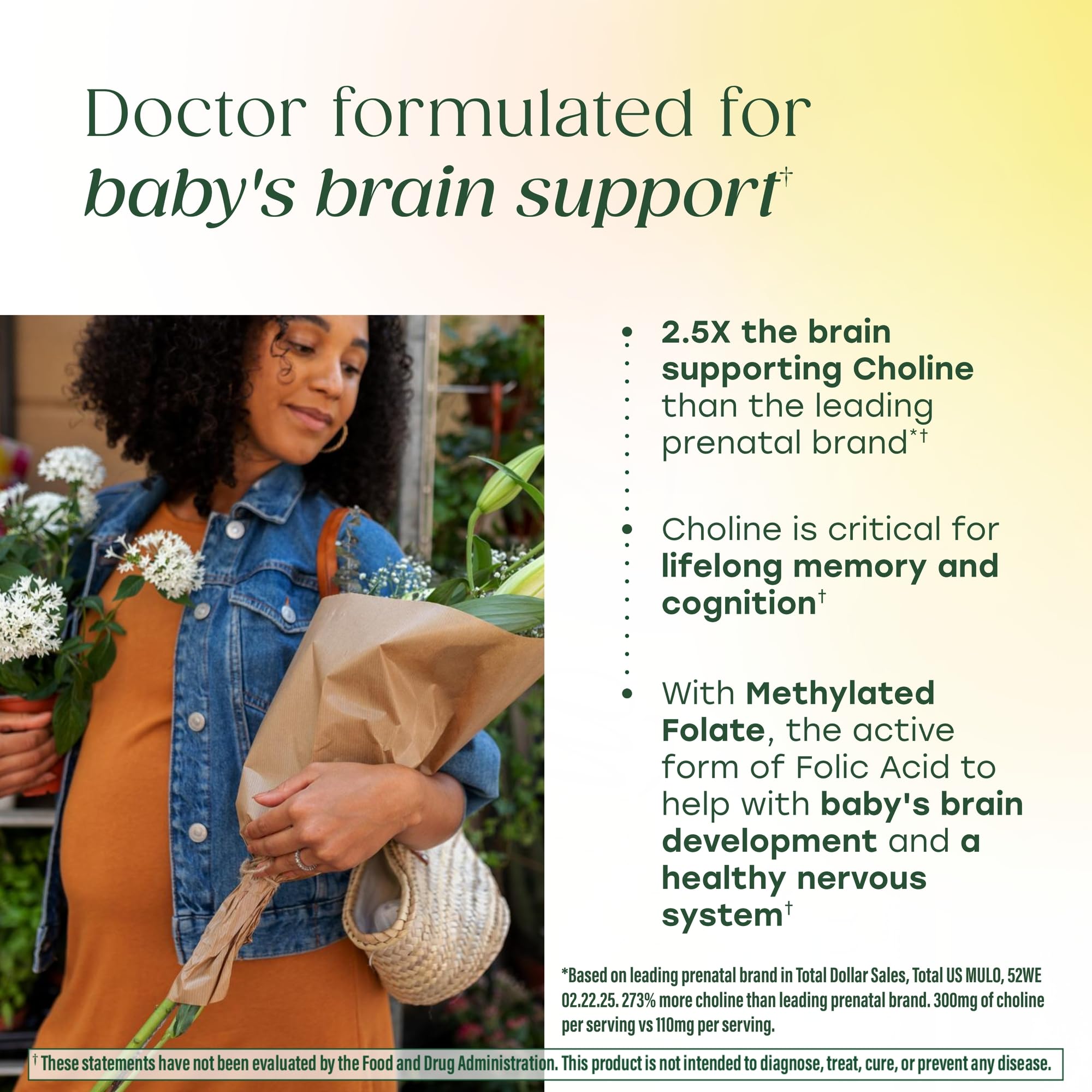 MegaFood Baby & Me 2 Prenatal Multi Minis - Prenatal Vitamins for Women with Choline & Methyl Folate - Gluten-Free, Vegetarian, Pre Natal Multivitamin for Women – 120 Minis Tablets, 30 Servings