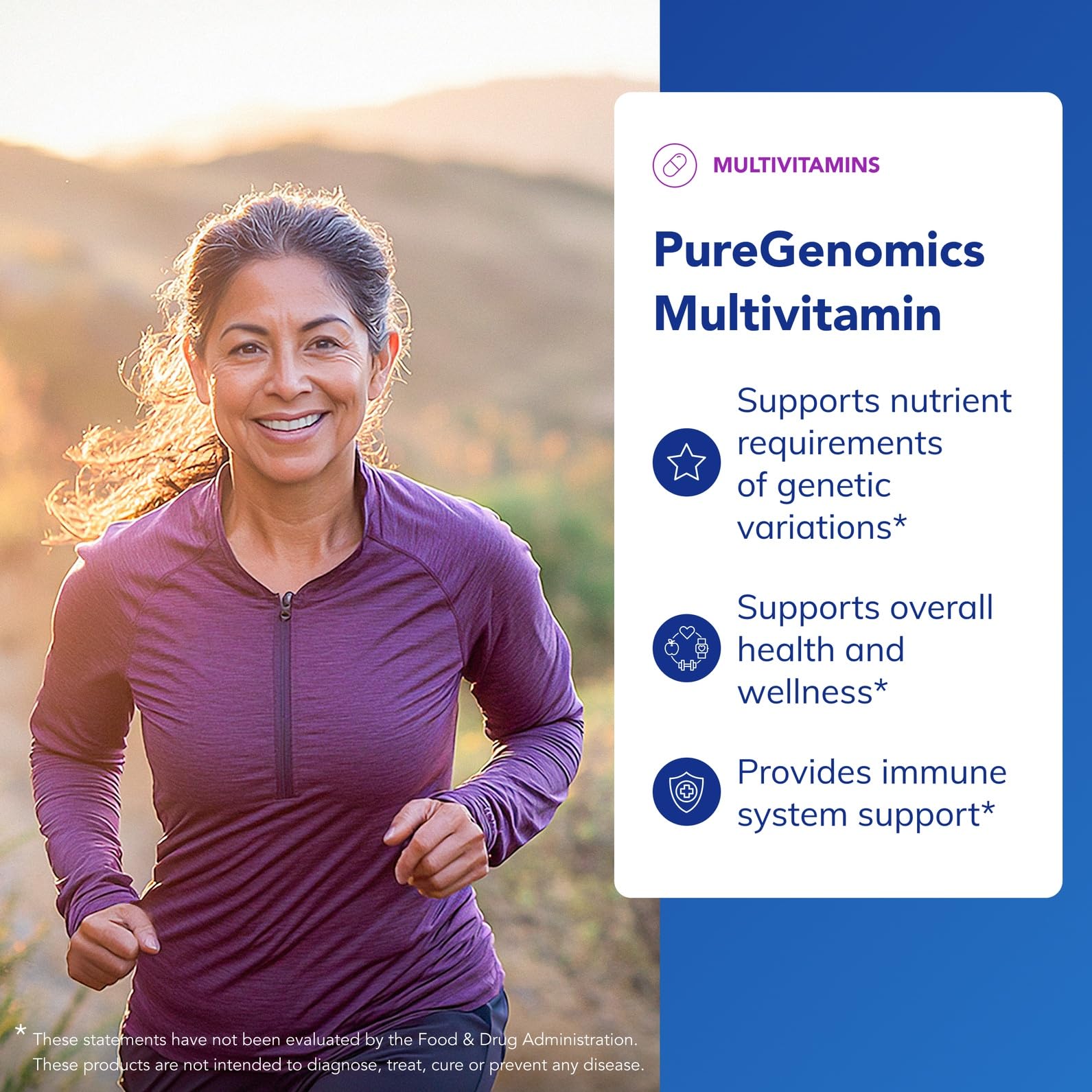 Pure Encapsulations PureGenomics Multivitamin - Supplement to Support Nutrient Requirements of Common Genetic Variations - with Vitamin A,B,C,D,E, K & Minerals - 60 Capsules