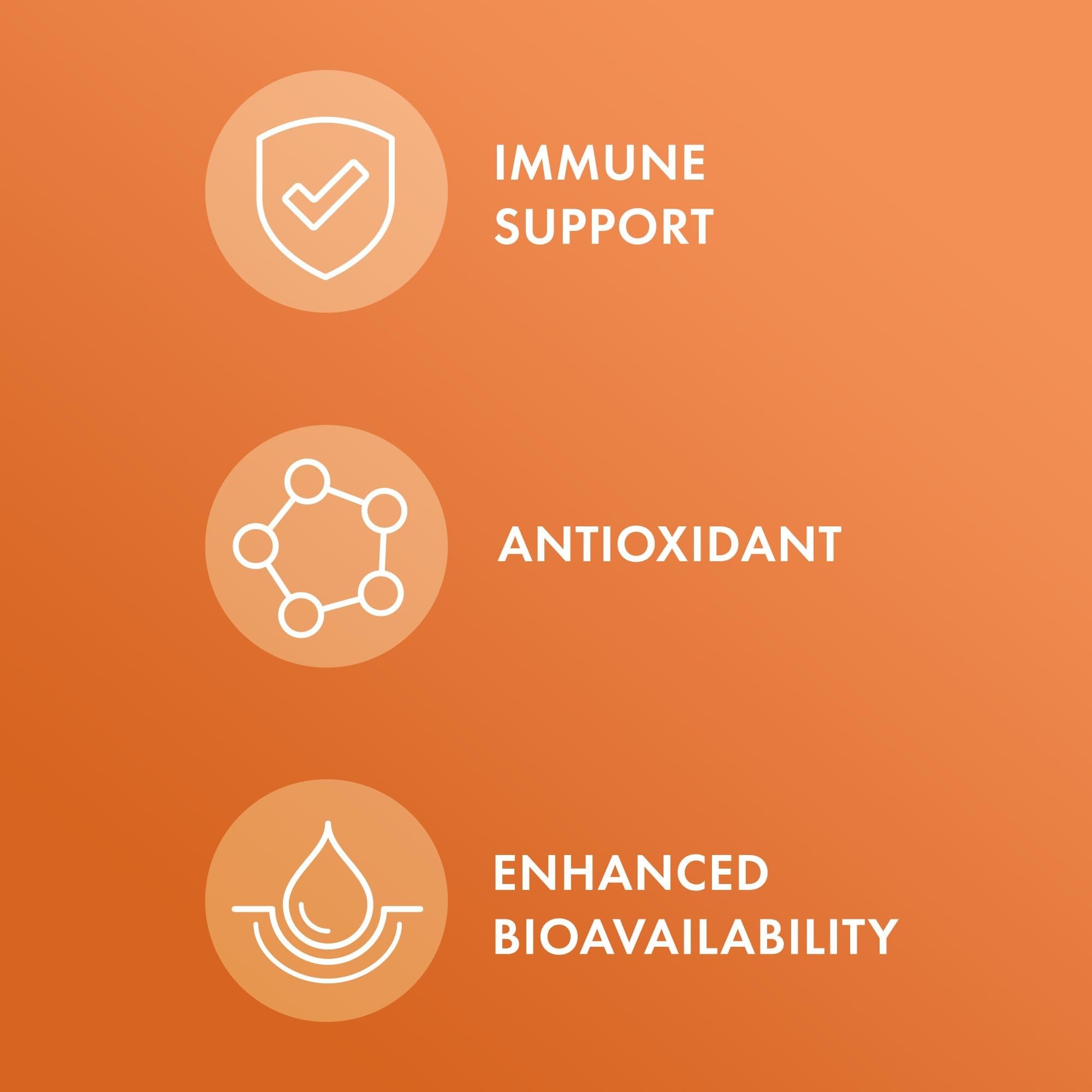 Dr. Mercola Liquid Liposomal Vitamin C - Antioxidant & Immune Support Supplement - Includes Vitamin E - GMO-Free, Gluten-Free & Soy-Free - Citrus Vanilla Flavor - 450 mL (30 Servings)