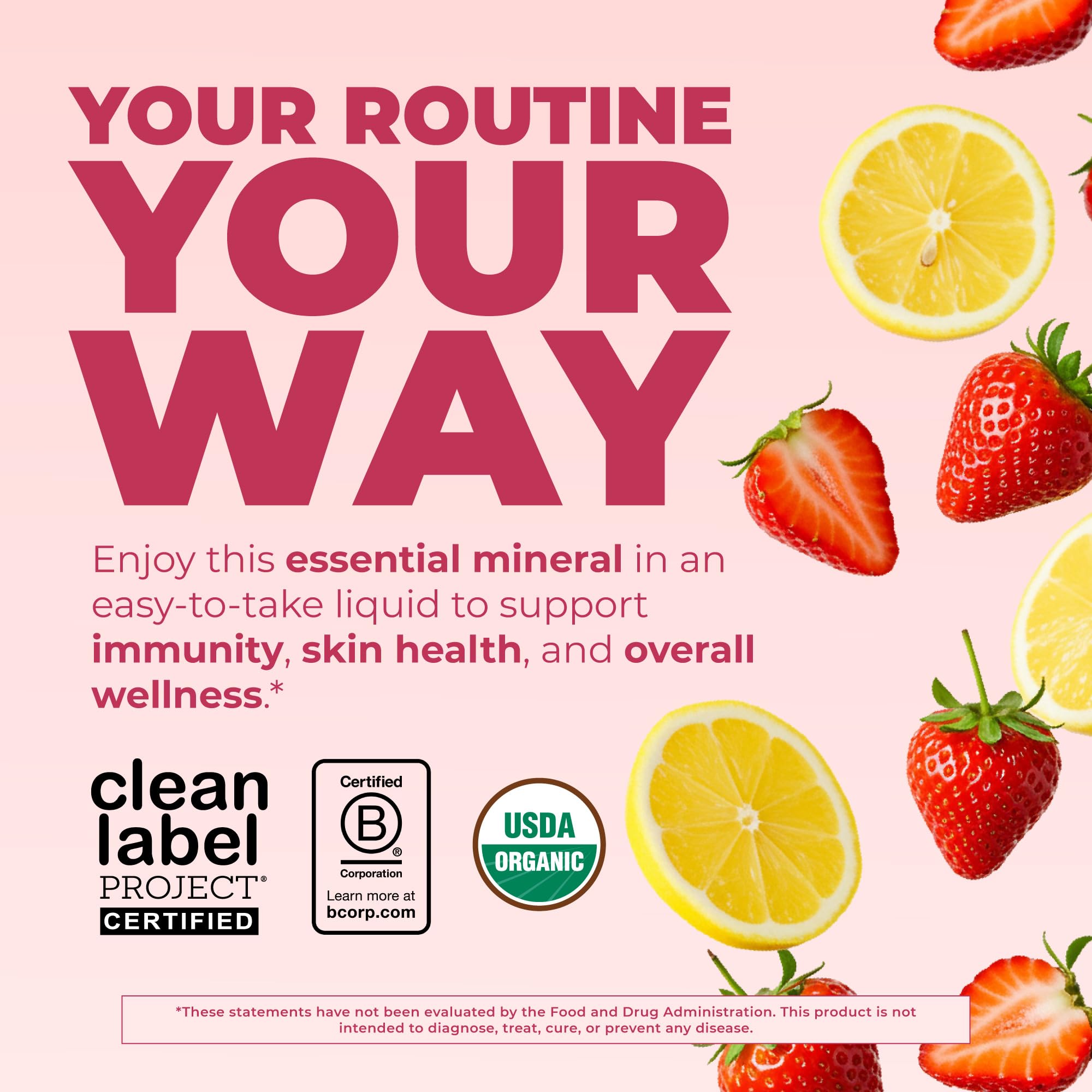 MaryRuth's Organic Liquid Zinc Supplement for Kids & Adults | Immune Support | Skin Health | Antioxidant | Cellular Metabolism | Zinc Sulfate | Vegan | Non-GMO | Sugar Free | Gluten Free | 4 oz