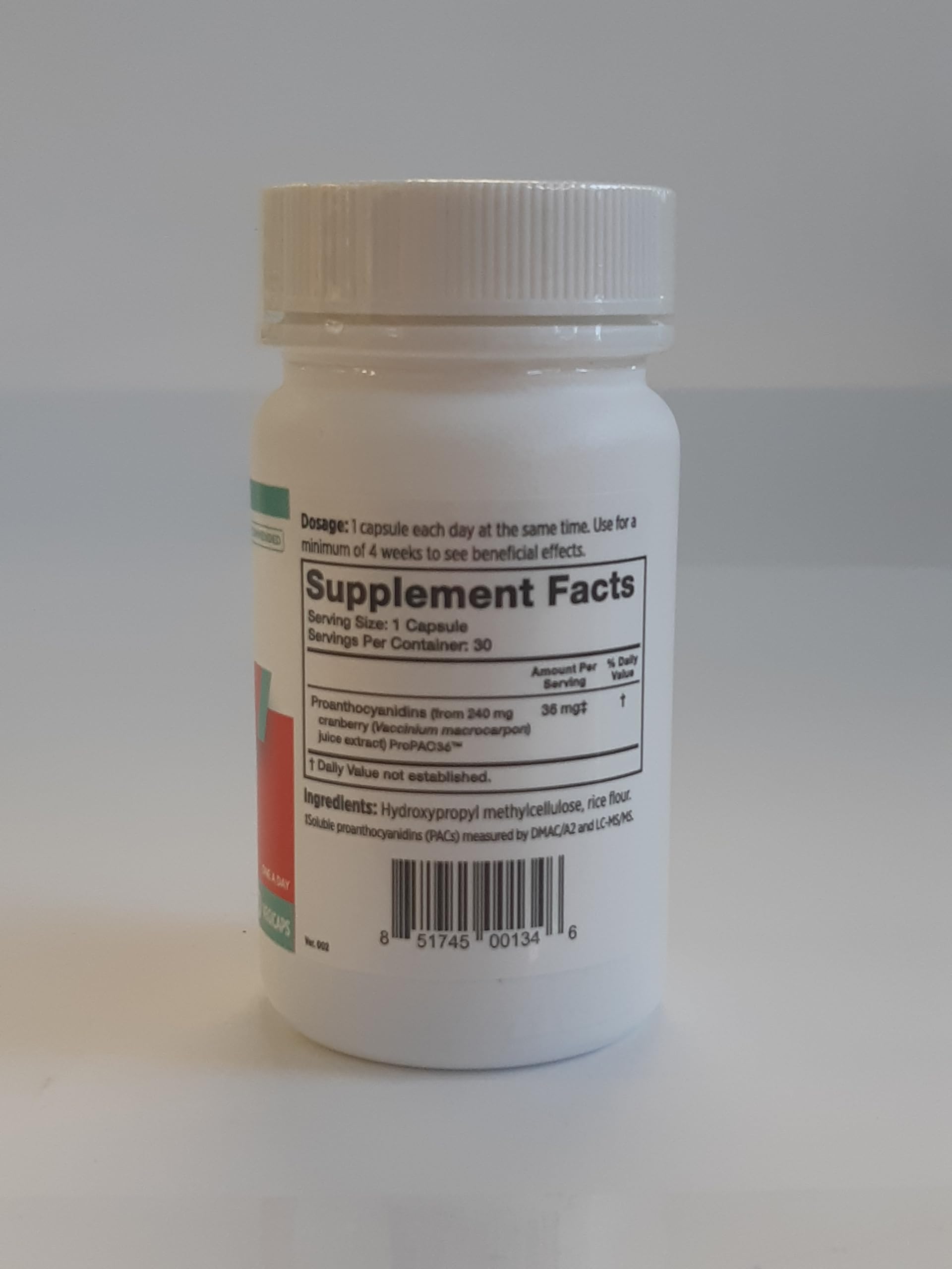 Szio+ Utiva Cranberry PACs – Clinically Studied Ingredients 36mg PACs Extract - UTI Prevention for Women - Urinary Tract Health – Cranberry Supplement Pills for Bladder Health, 30 Vegi Capsules