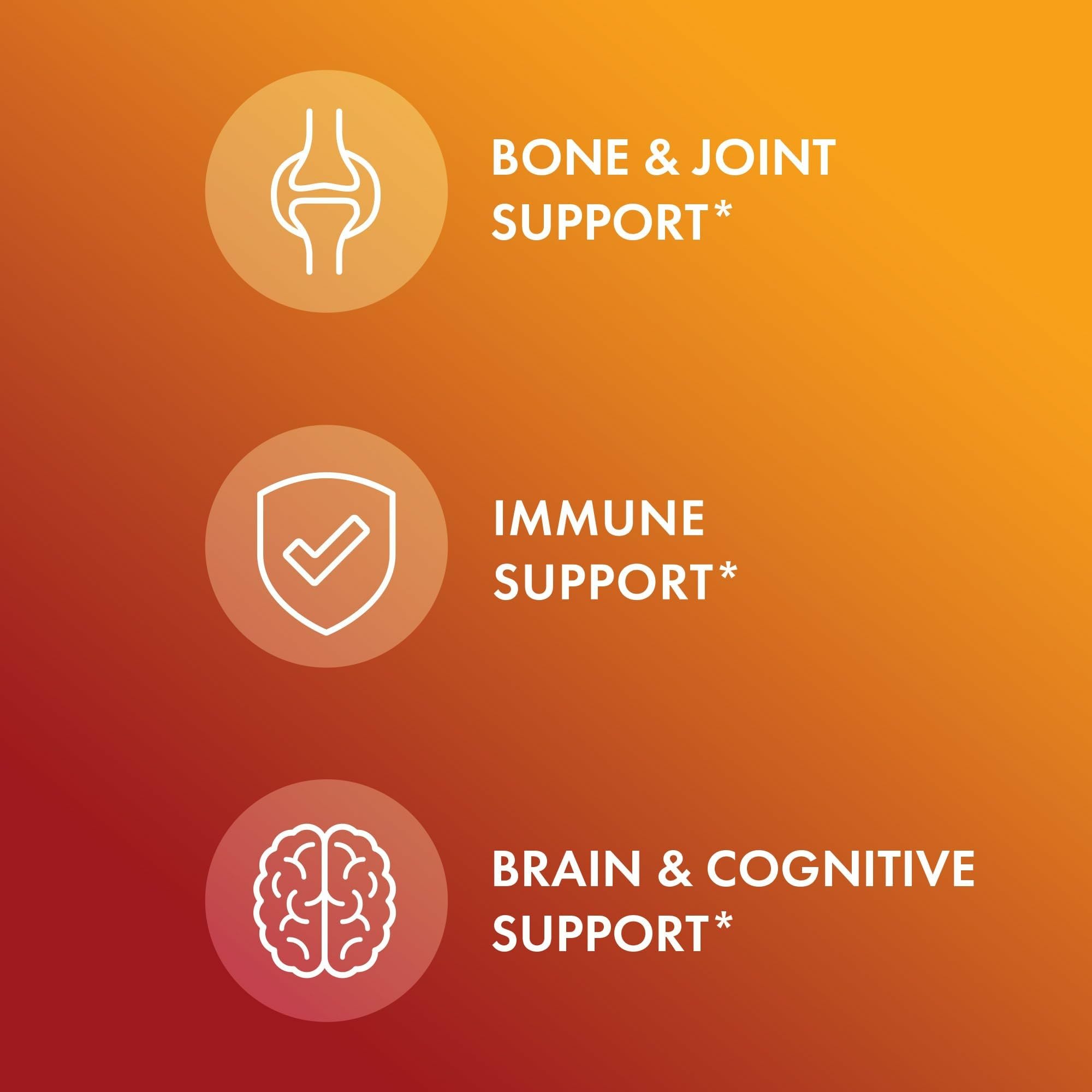 Dr. Mercola Vitamins D3 & K2 - Supports Immune, Brain, Cardiovascular, Respiratory & Bone Health - GMO-Free, Gluten-Free & Soy-Free - 90 Capsules (90 Servings)