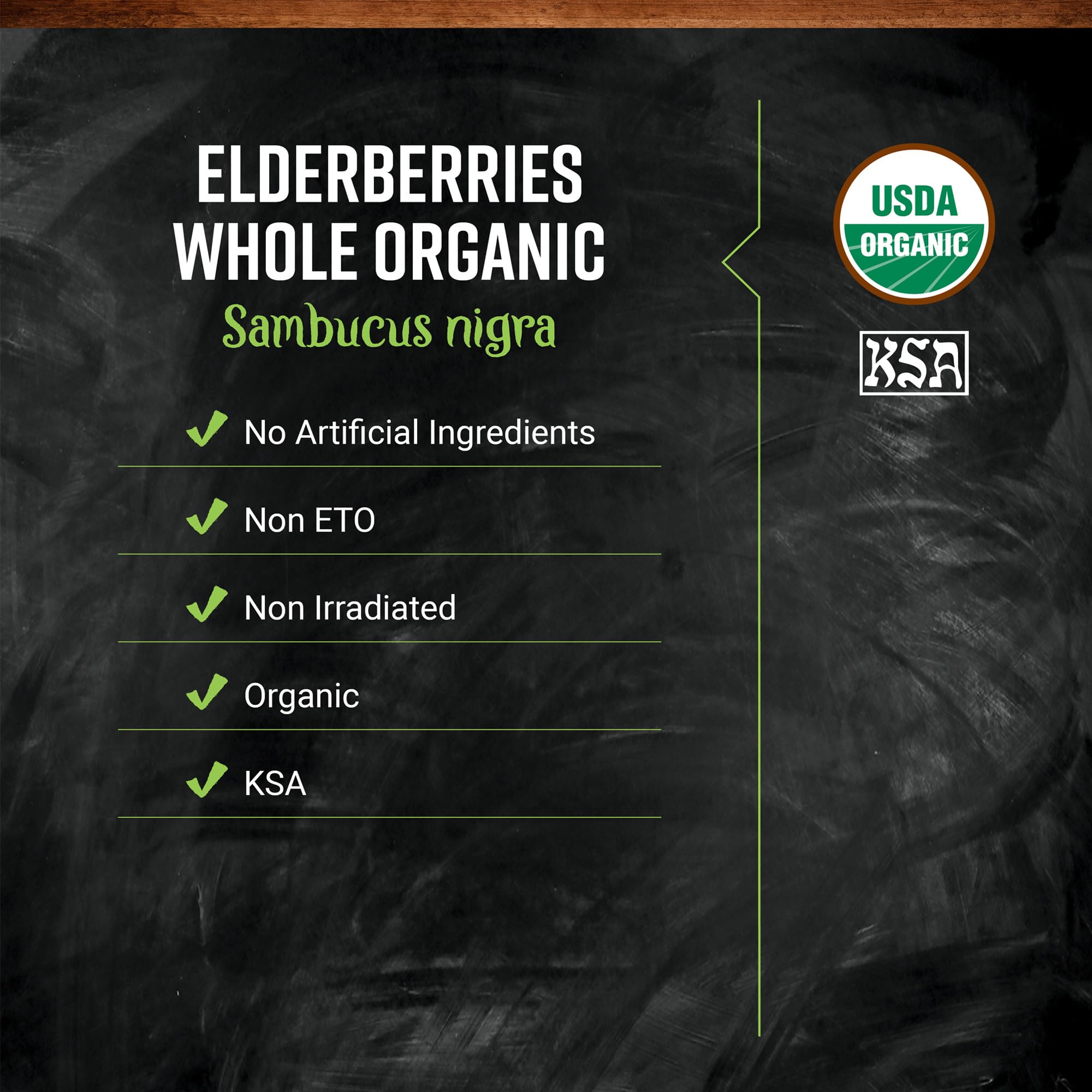 Frontier Co-op Organic Dried Elderberries, European Whole - Non-GMO Elderberry Berries Dried - For Tea, Immune Support - Kosher | 16 Ounce (Pack of 1)