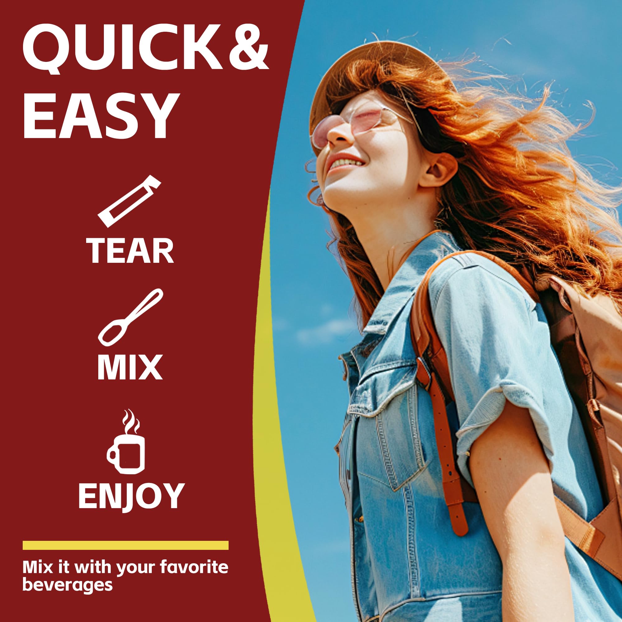 Zammex Bone Broth Packets-18g Collagen Protein-Beef Bone Broth Powder to Go-30 Travel Stick Packets-Supports Skin Nails Joints, Gut Health | Gluten-Free |Keto & Paleo Friendly (15 Servings)