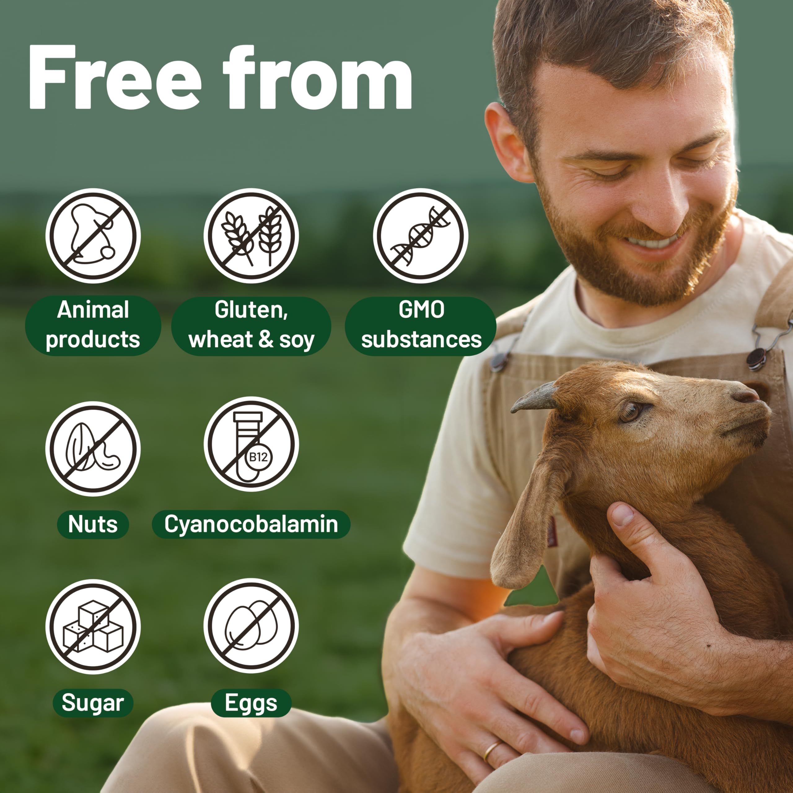 Vegan Vitality Multivitamins & Minerals for Women and Men with High Strength Vitamin B12, D3 & K2. 180 Vegan Multivitamin Tablets - 6 Months Supply. Vitamins for Vegans. Women Multivitamin