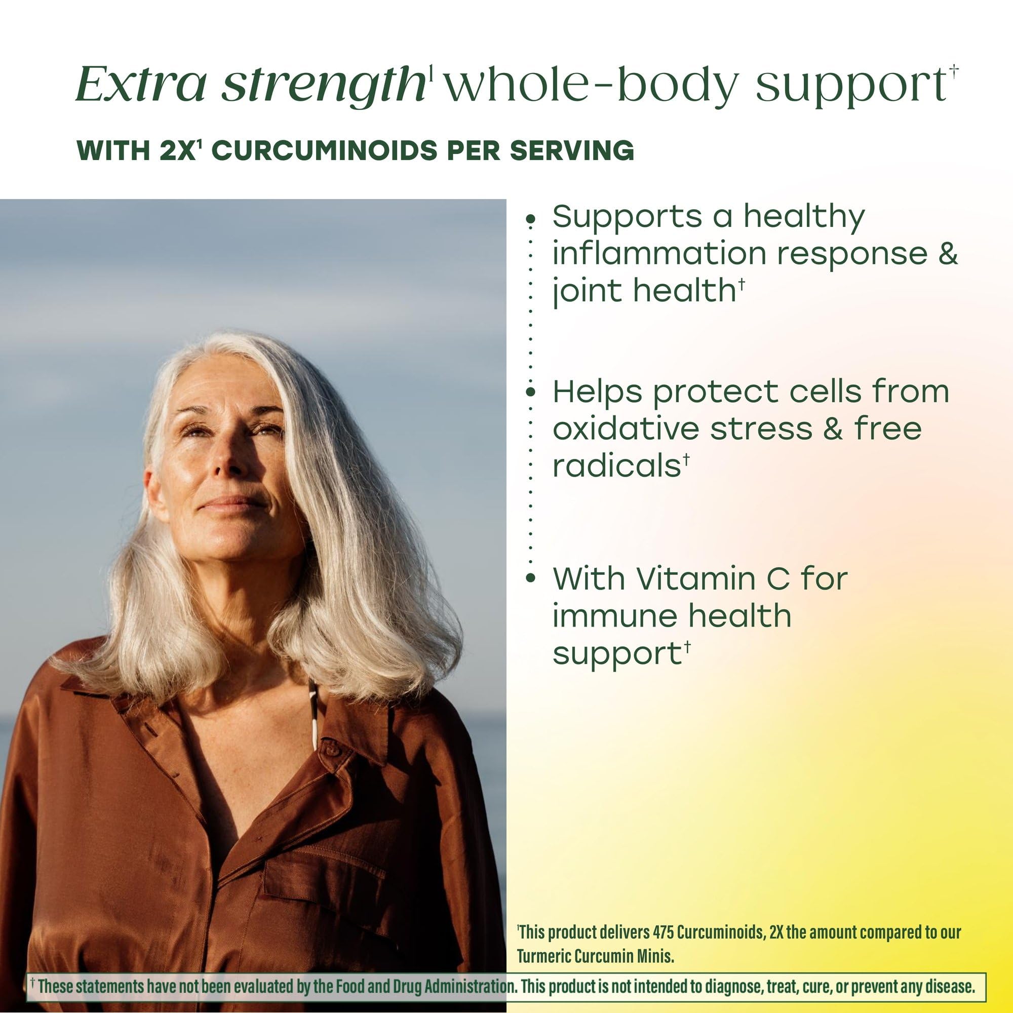 MegaFood Whole Body Turmeric Curcumin Supplement - Turmeric Supplement with Black Pepper & Vitamin C - 475 mg Curcuminoids Per Serving - Antioxidant & Immune Support - Vegan - 90 Tablets, 45 Servings