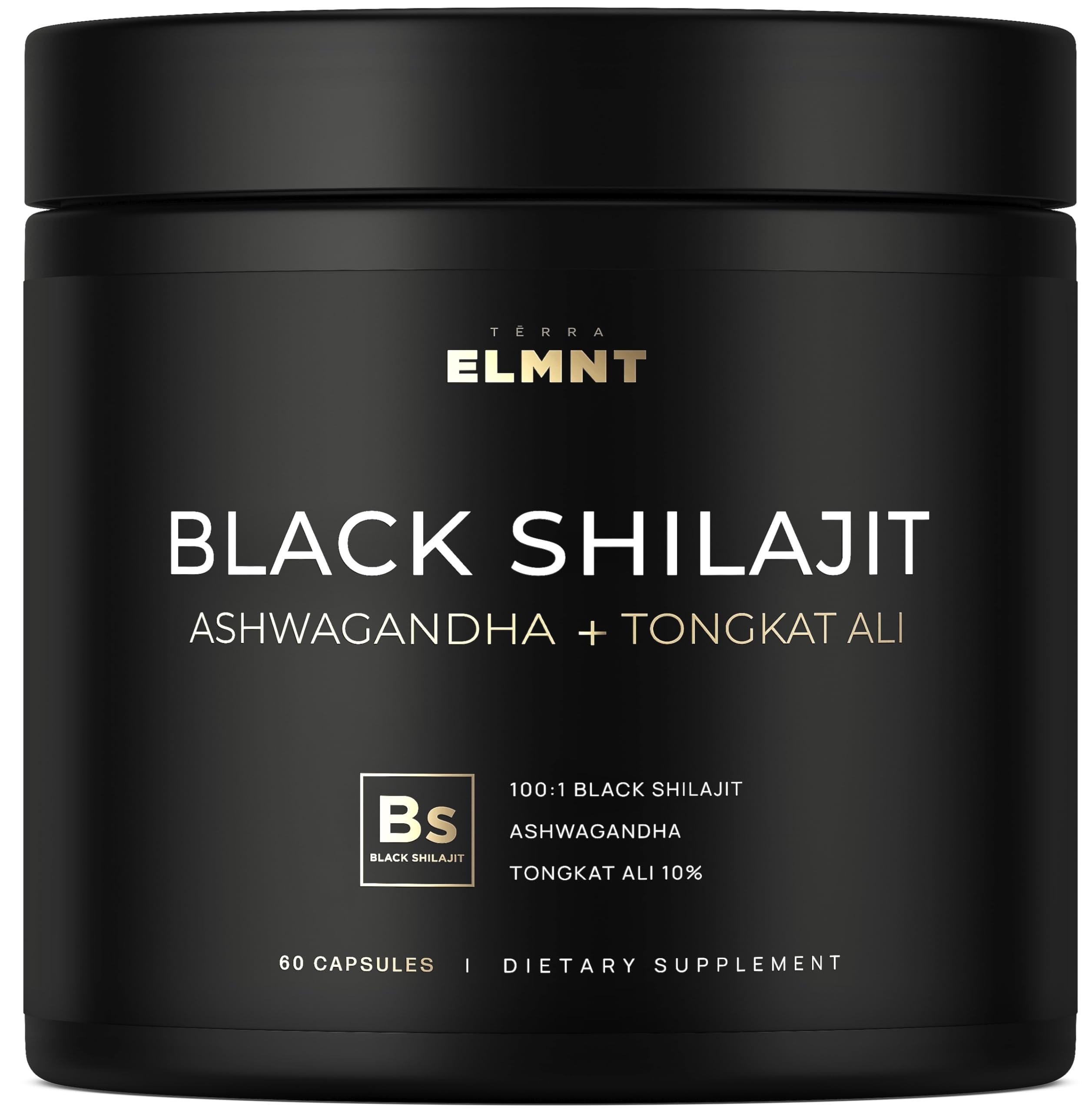 103,800mg Black Shilajit for Men 100x Strength w. Ashwagandha & Tongkat Ali 10% Extract - Ultra Pure Himalayan Shilajit Capsules 60% Fulvic Acid - Male Enhancing Supplement Energy & Stamina Booster