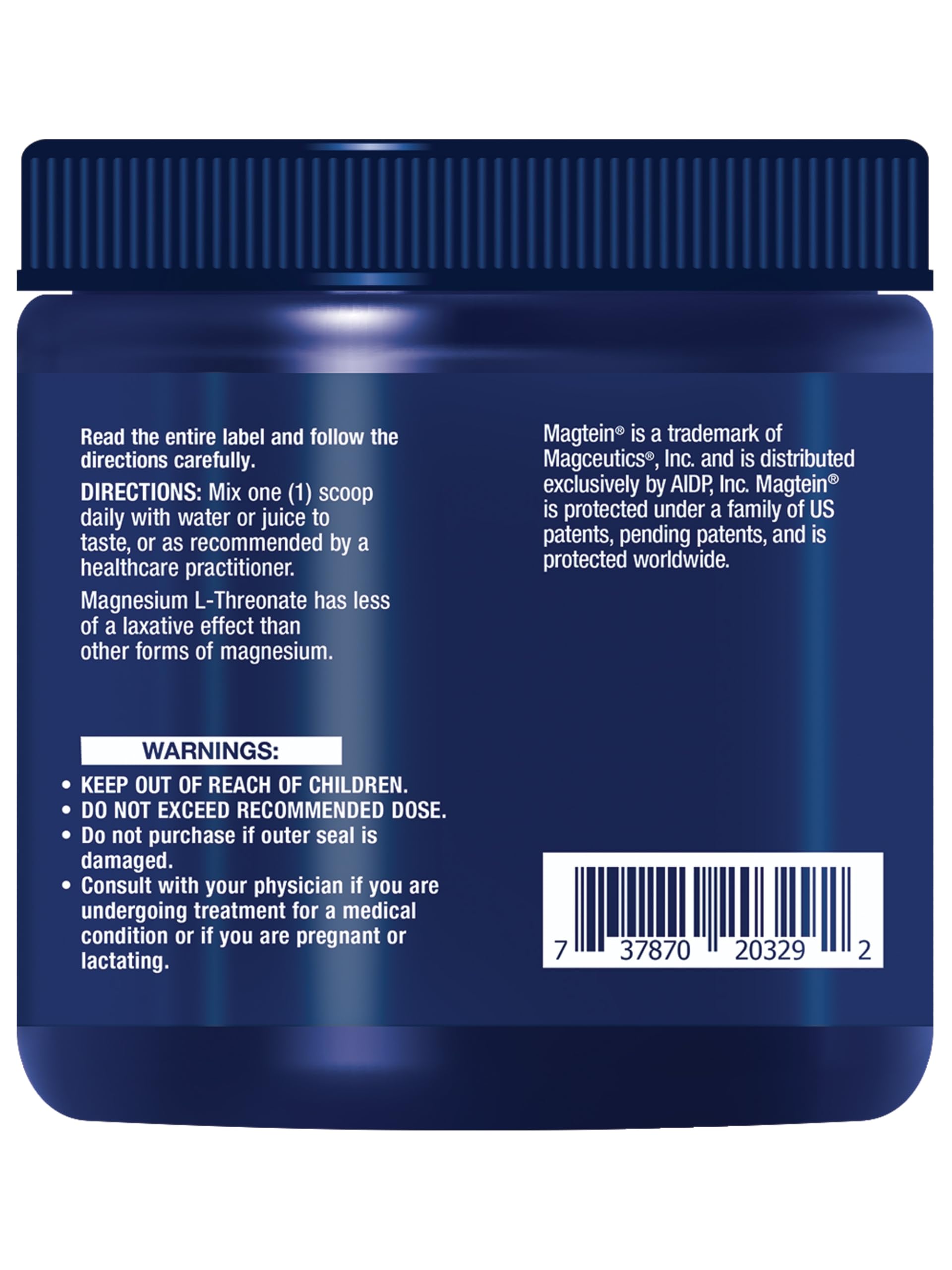 Life Extension Neuro-Mag Magnesium L-Threonate Powder (Tropical Punch) - Ultra-Absorbable Magnesium - Supports Memory, Focus, Cognitive Function & Mood - Gluten free, Non-GMO, Vegetarian (30 Servings)
