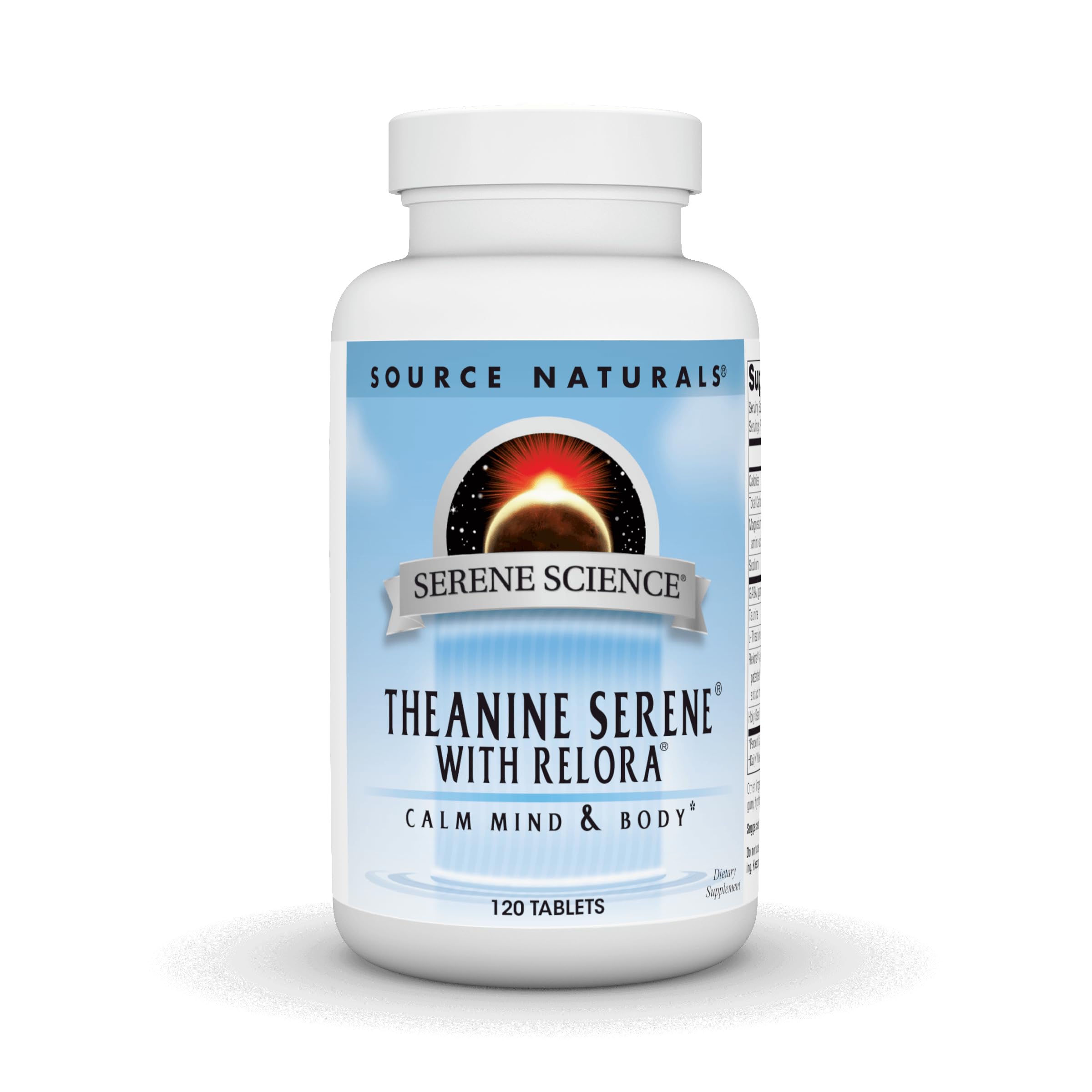 Source Naturals Theanine Serene with Relora, Calm Mind and Body* - 120 Tablets