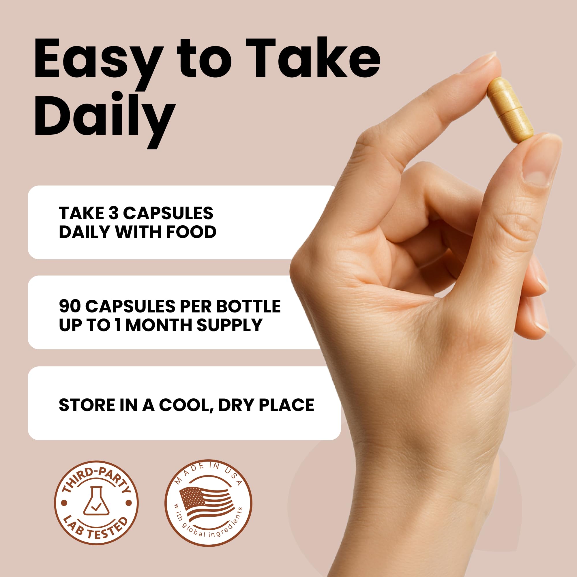 Luma Nutrition Turmeric Curcumin with Black Pepper - 95% Curcuminoids - 1950mg Per Serving - Premium Turmeric Supplement - with BioPerine for Max Absorption - Made in USA - 90 Capsules