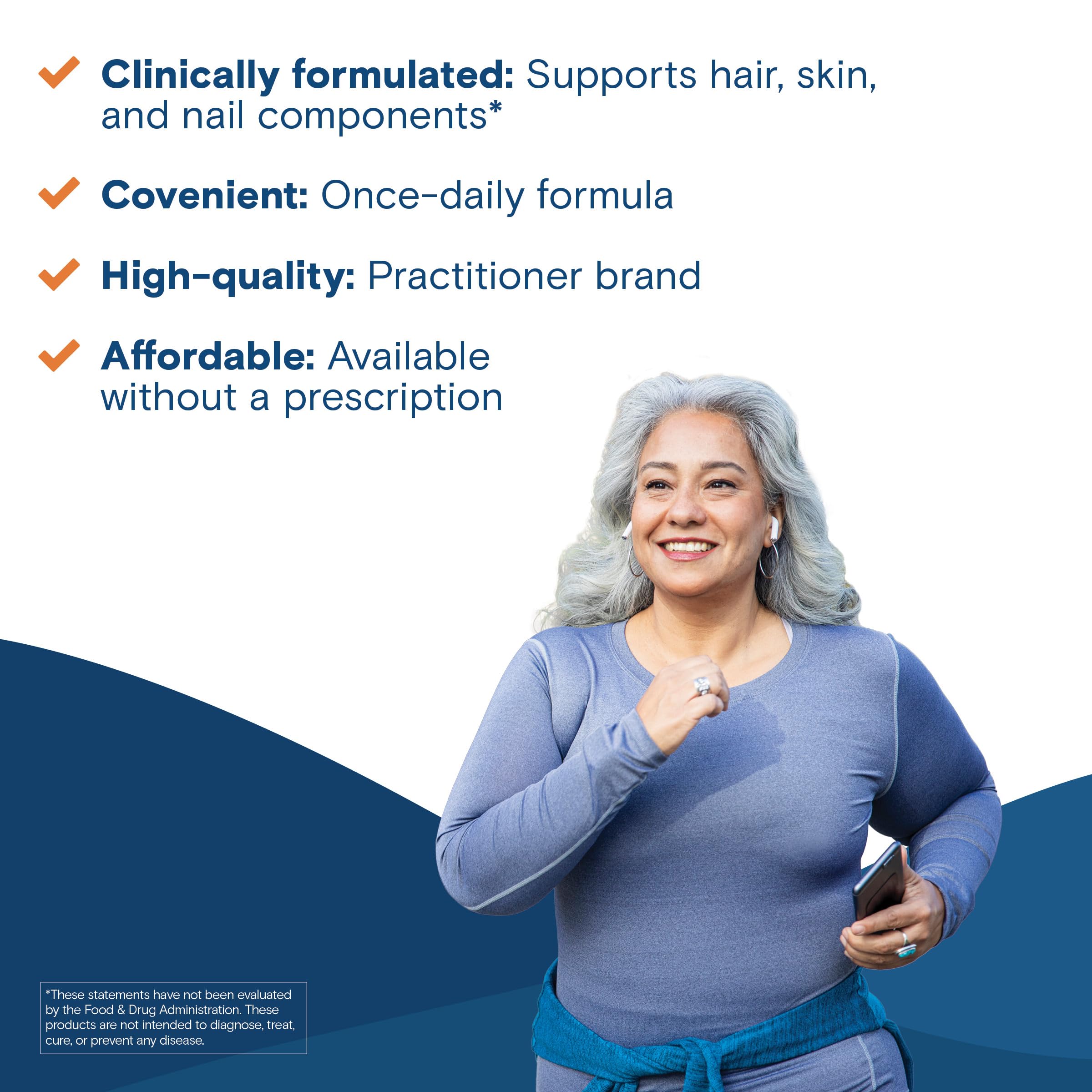 Bariatric Fusion ONE Per Day Bariatric Hair Skin and Nails Vitamins REJUVENATOR for Women | Vegan Hair Growth Vitamins with Biotin, Vitamin B12, and B1 | Easy to Swallow | 120 Capsules