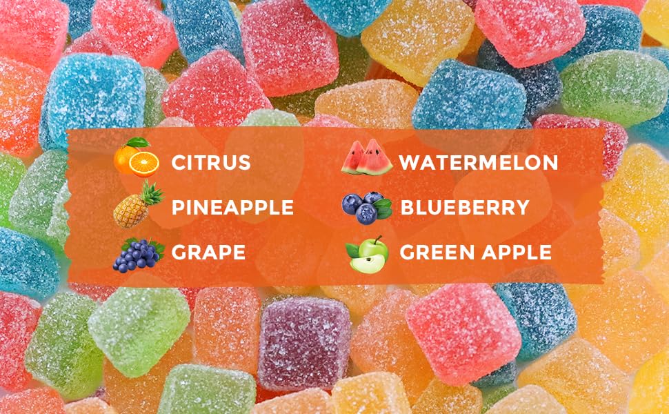 HOOLOO Hemp Gummies for Deep Bedtime Support - 4,500,000MG 2 Packs 6 Fruity Flavors Edibles for Adults - Made in USA