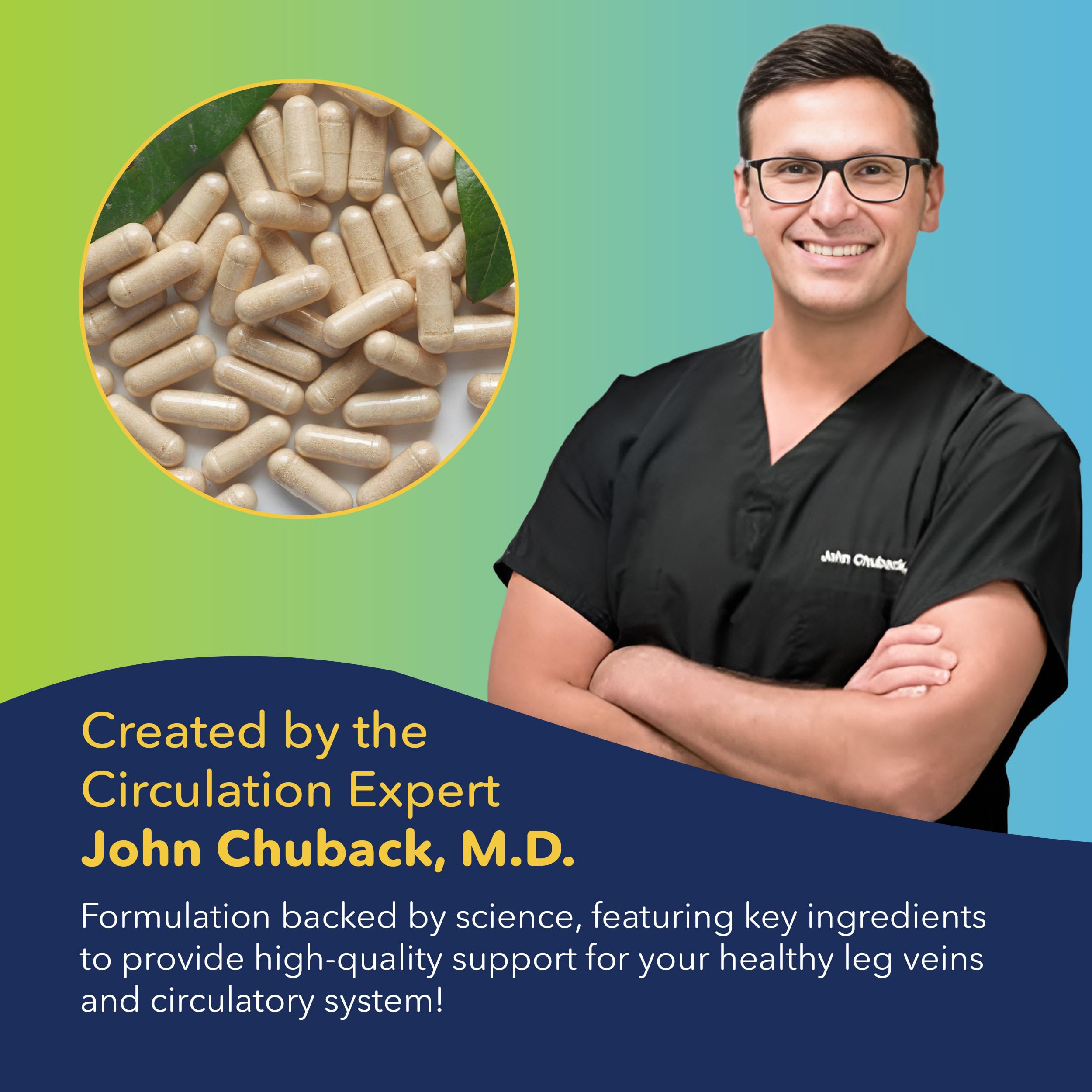 Vein Formula Diosmin Hesperidin 1000mg, Micronized Bioflavonoids Blend for Blood Circulation, Vein Support MPFF Supplement for Circulation in legs and feet, and Healthy Blood Flow Support, 60 Capsules