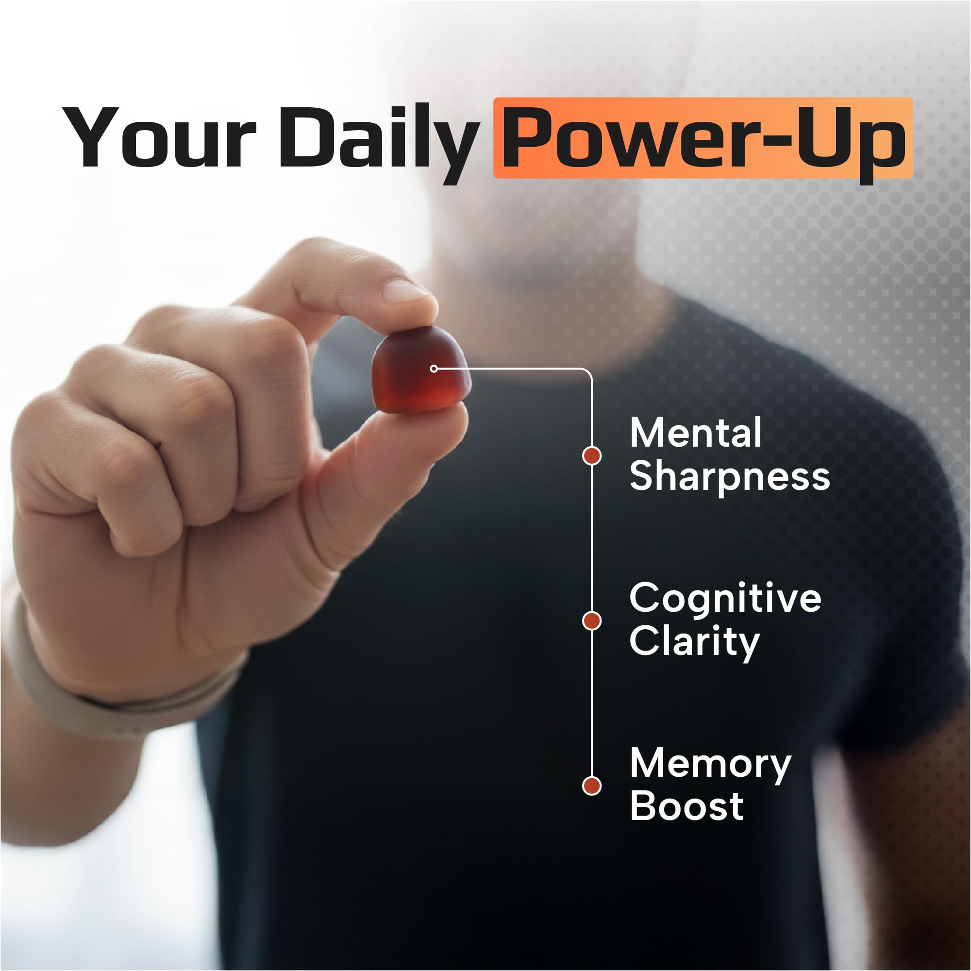 Effective Nutra Mushroom Gummies 2500mg - 10in1 Lion’s Mane, Reishi, Chaga, Cordyceps & More - Focus, Clarity, Memory, Immunity, Energy - Natural Raspberry Flavor, Vegan, Made in USA (90 Count)