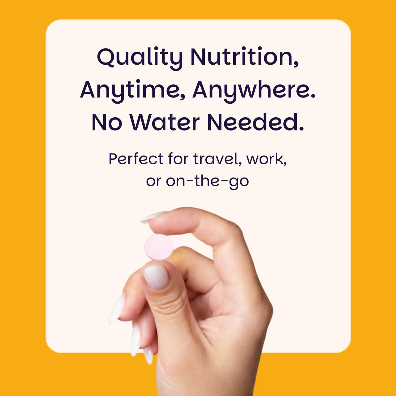 EZ Melts Vitamin C - Daily Vitamin for Antioxidant & Immune Support - No Artificial Flavors - Non-GMO & Sugar-Free - Orange Citrus - 60 Dissolvable Tablets (30 Servings)