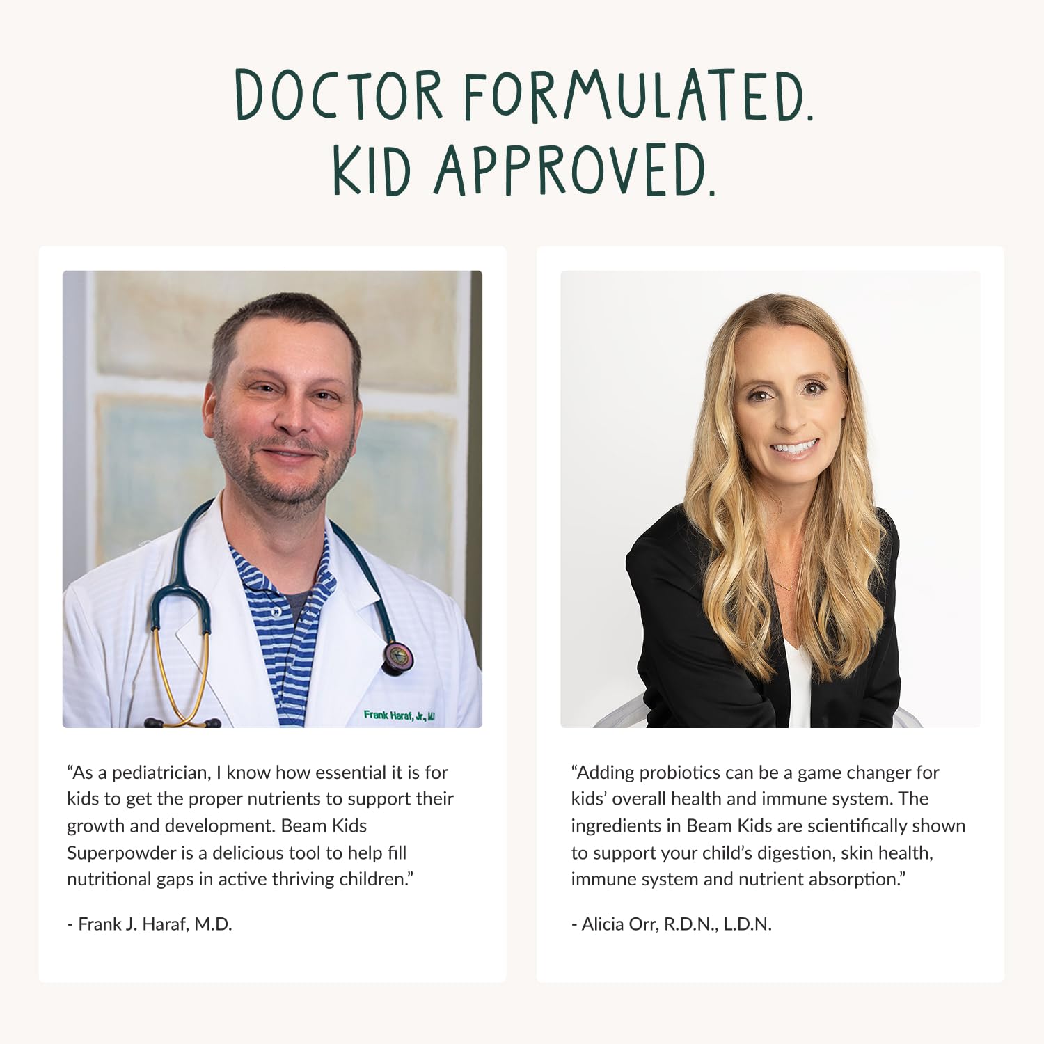 Beam Kids Multivitamin Powder – Kids Vitamins with Greens, Probiotic & Prebiotic, Immune Support for Children & Toddlers, No Artificial Sweeteners, For Picky Eaters, 20 Servings, Chocolate Chip Cookie