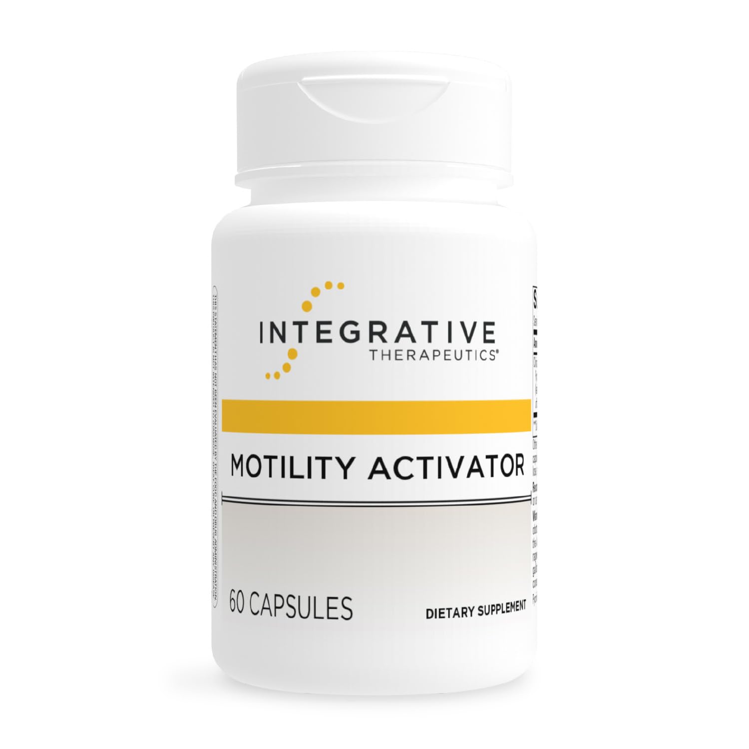 Integrative Therapeutics Motility Activator – GI Motility & Gut Health Support Supplement* - Dairy-Free & Gluten-Free - 60 Capsules (60 Servings)