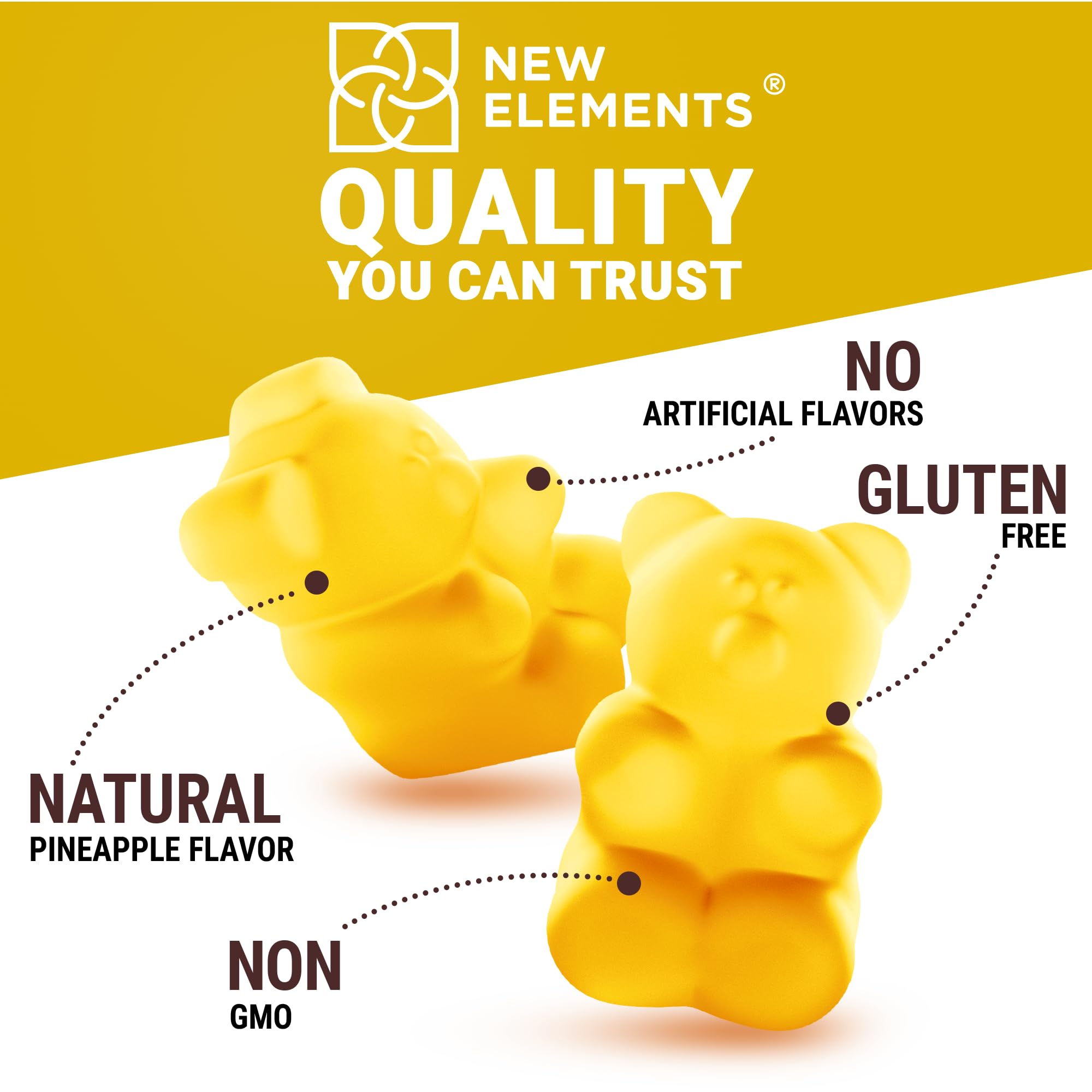 Calm Magnesium Glycinate Gummies 500mg with High-Potency Vitamin D3 10000iu & Vitamin K2 100mcg | Stress Relief, Relaxation & Bone Support for Adults | Vegan, Non-GMO, Gluten-Free, Pineapple Flavor