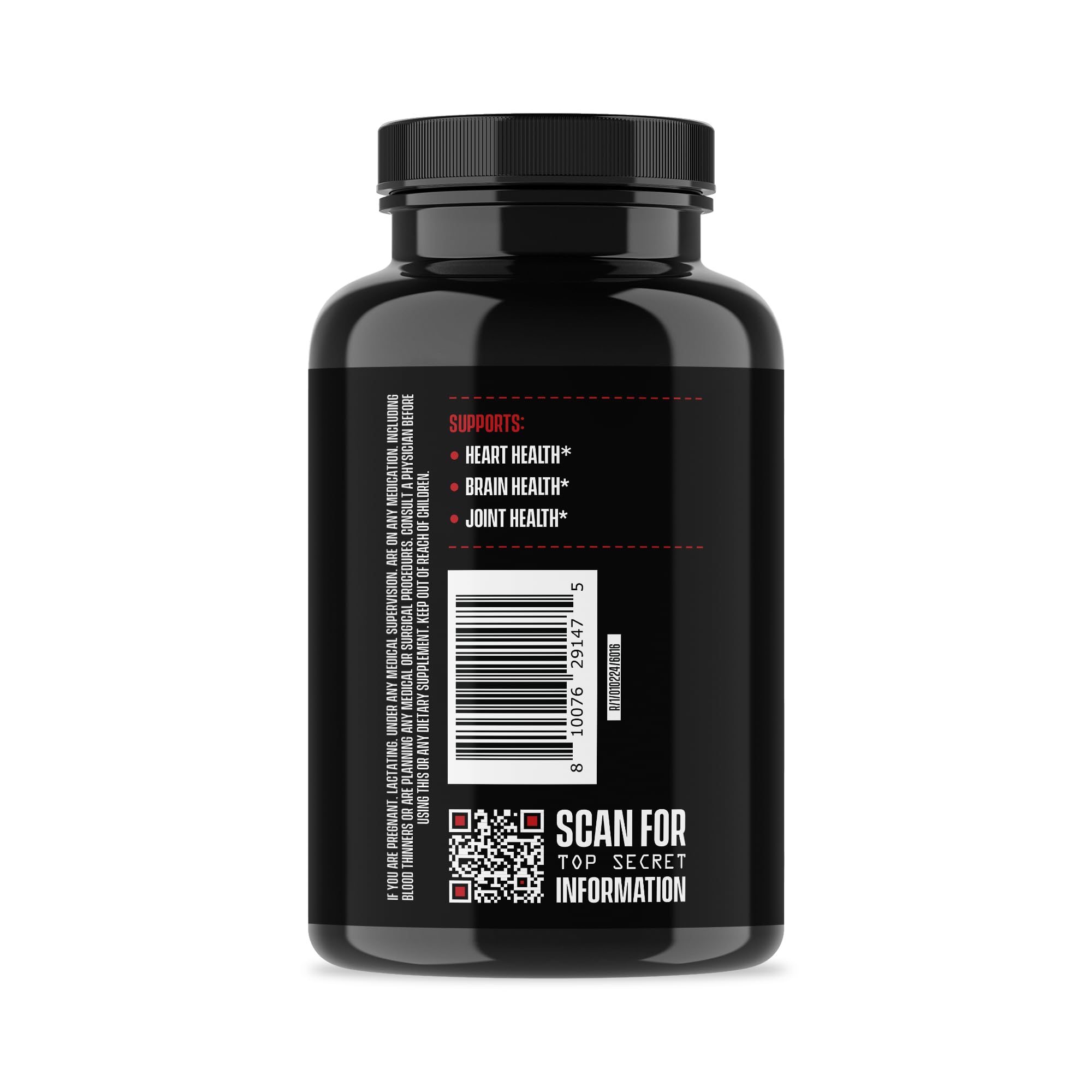 Jocko Fuel Omega 3 Fish Oil Supplement 2000mg - Burpless Fatty Acid Supplement, Wild Caught, Powerful Antioxidant with Astaxanthin (60 Capsules)