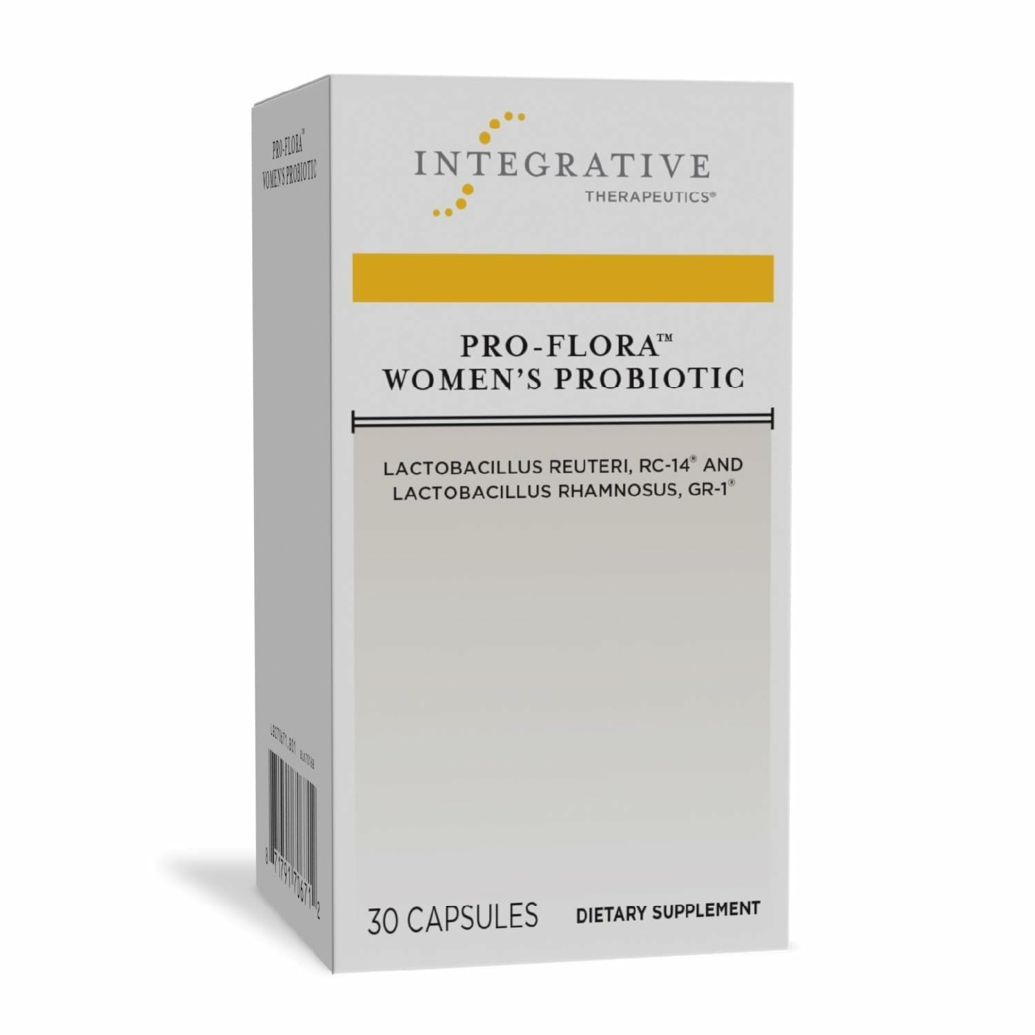 Integrative Therapeutics Pro-Flora Women’s Probiotic - Vaginal Health Probiotic - Supports Urogenital Health in Women* - Gluten-Free - 30 Capsules (30 Capsules)