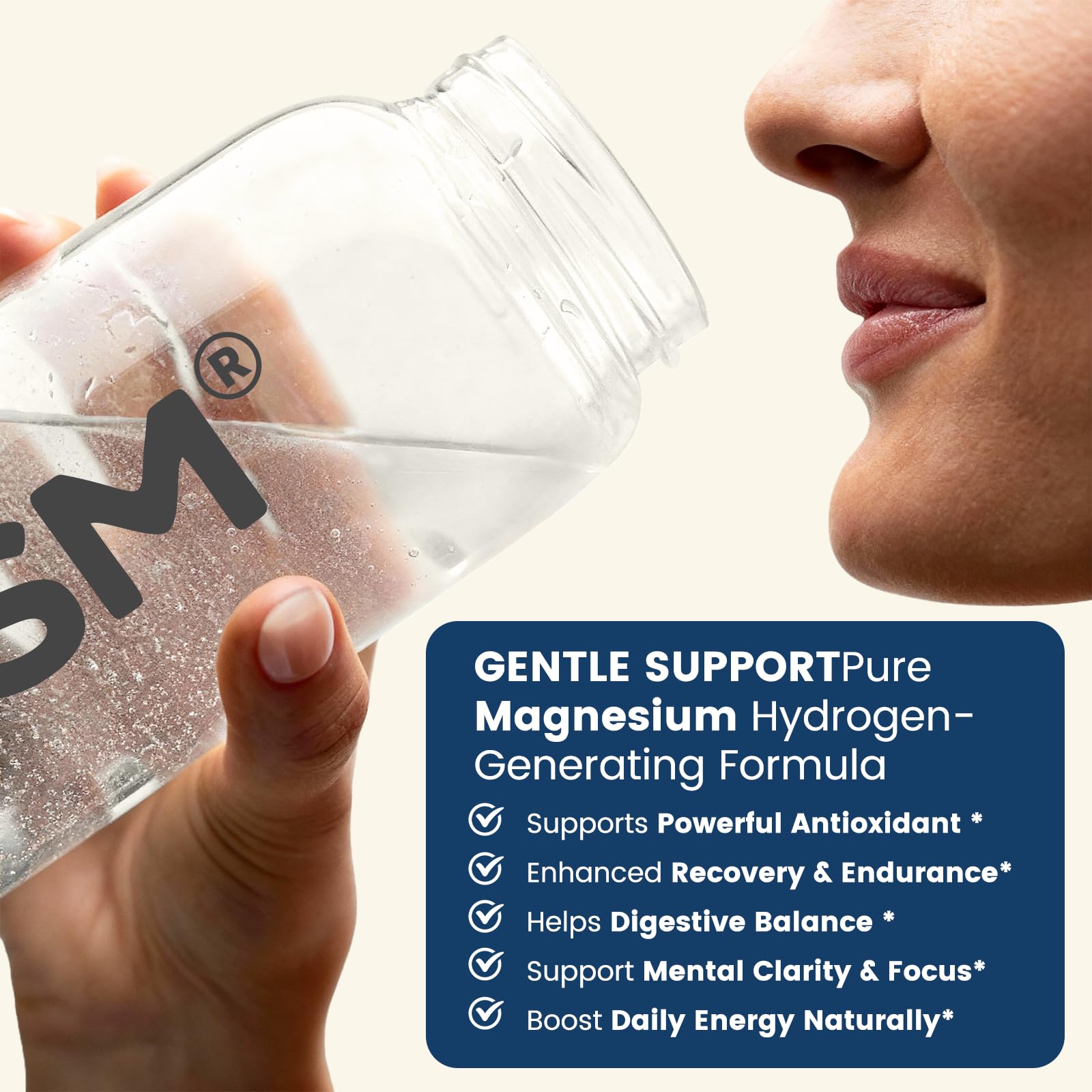 Nuism Hydrogen Water Tablets with Magnesium,Hydrogen Tablets for Drinking Water,Antioxidant and Cellular Health Support, H2 Molecular Tabs,90 Tablets