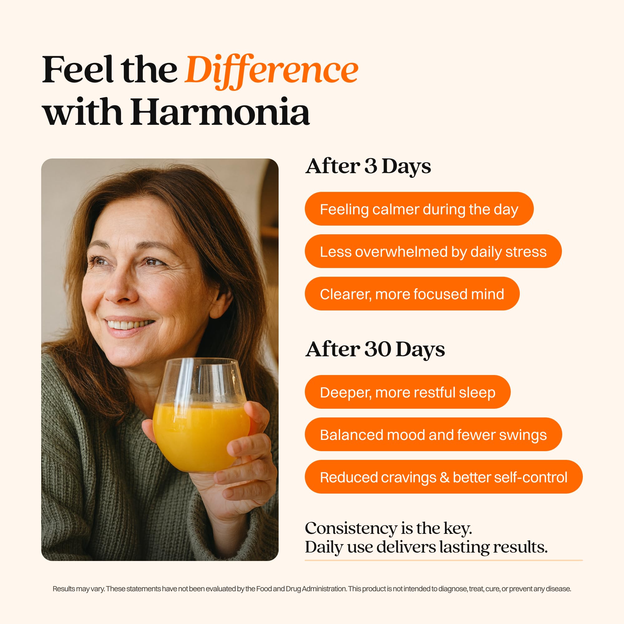 Harmonia Cortisol Cocktail | Cortisol Supplements for Women & Men with Ashwagandha, Magnesium & L-Theanine | Drink Harmonia for Stress Relief, Weight Management & Sleep Support (1 Pack x 30 Servings)