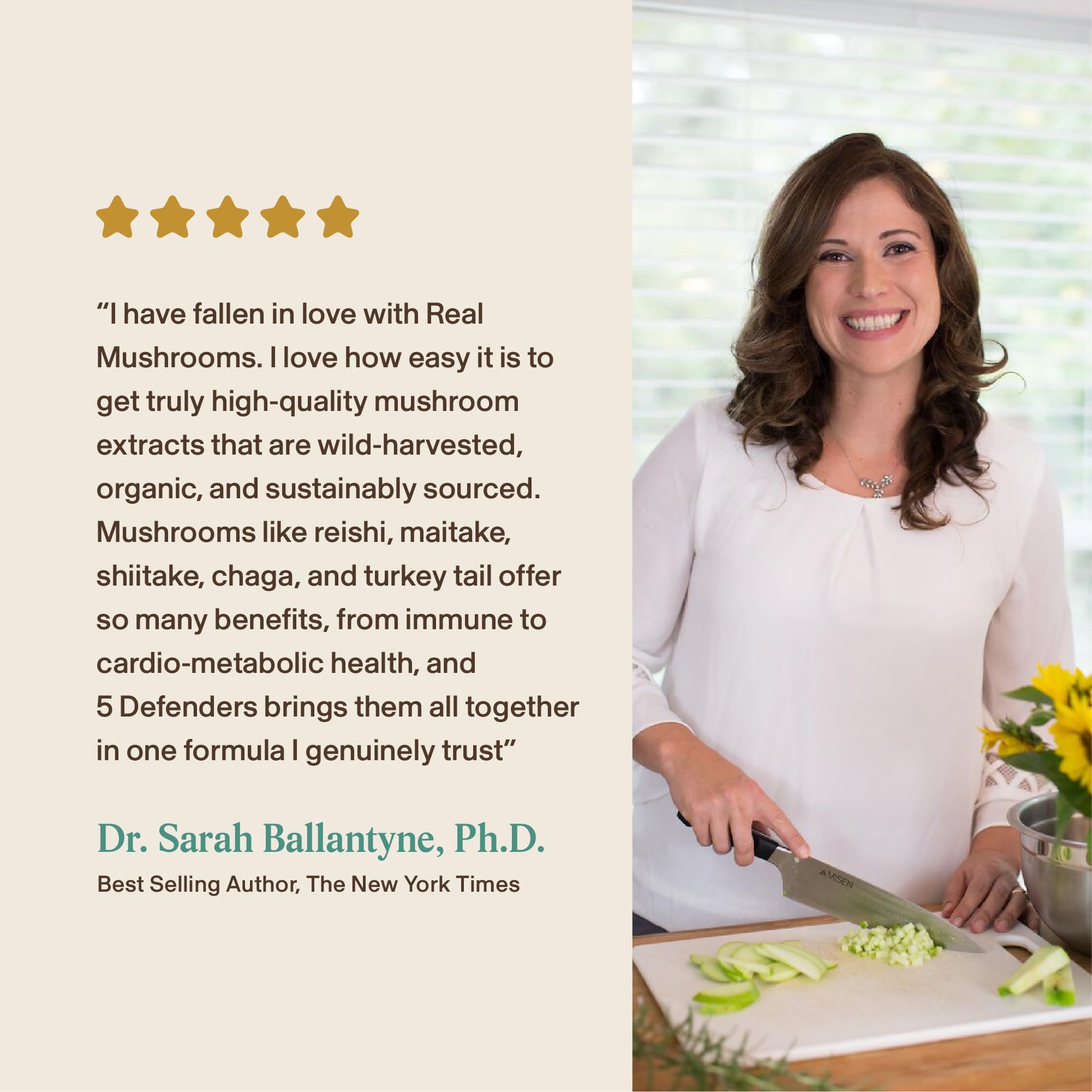 Real Mushrooms 5 Defenders - Adaptogenic Mushrooms Complex with Chaga, Reishi, Turkey Tail, Maitake & Shiitake for Wellness Support - Mushroom Beta Glucan Capsules - 90 Count