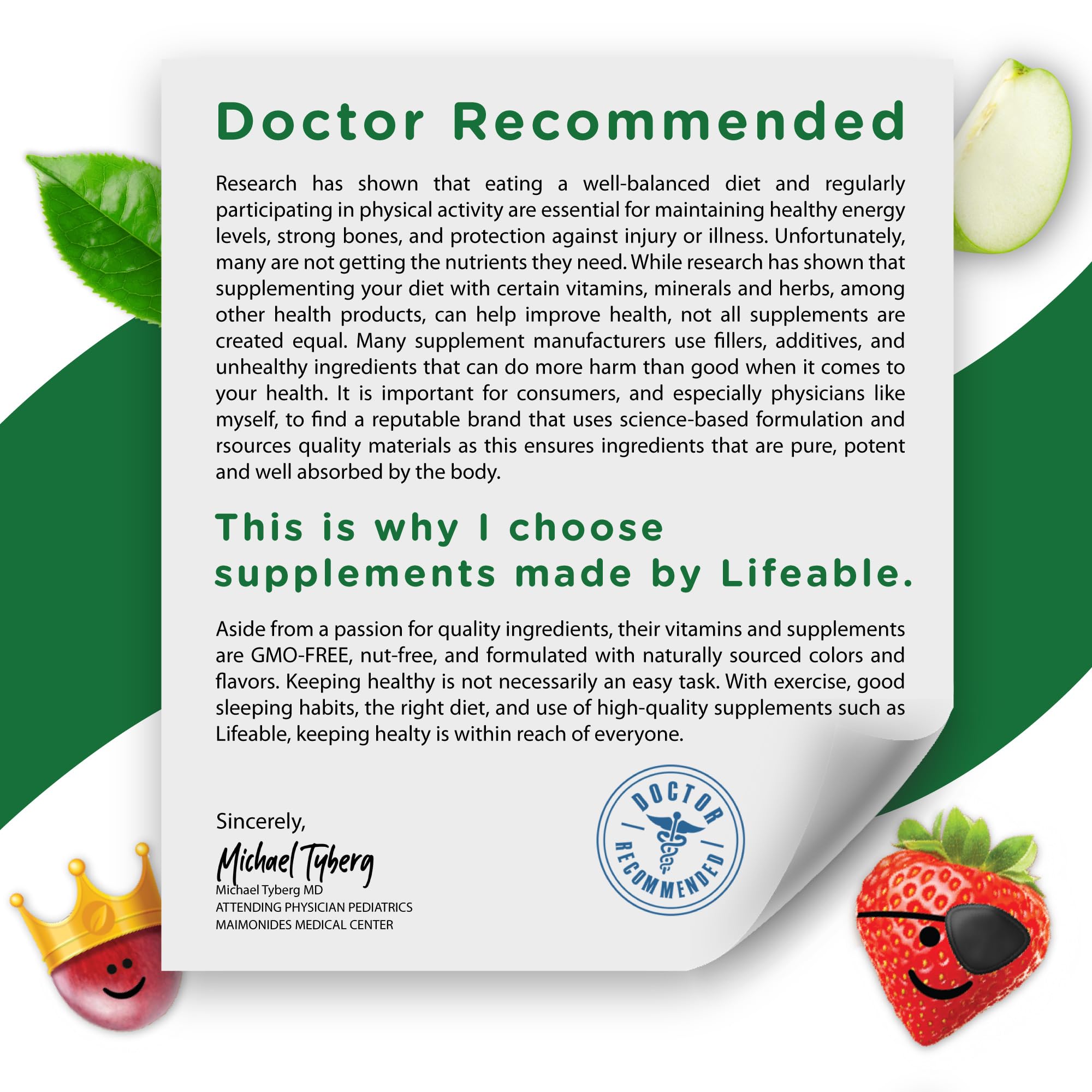 Lifeable Kids Biotin Gummies | 5,000mcg | Great Tasting Natural Flavor Biotin Supplement | Vegan Non GMO Hair Gummies | for Hair Skin and Nails | 90 Gummies