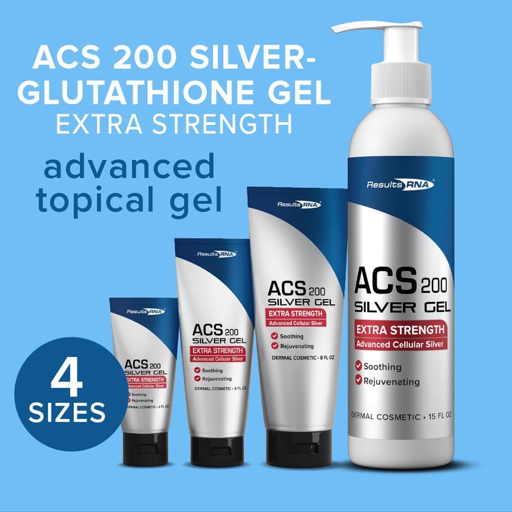 Results RNA - ACS 200 Silver-Glutathione Gel – Advanced Cellular Colloidal Silver Gel for Wound Care & Superior Dermal Healing. (15 oz)