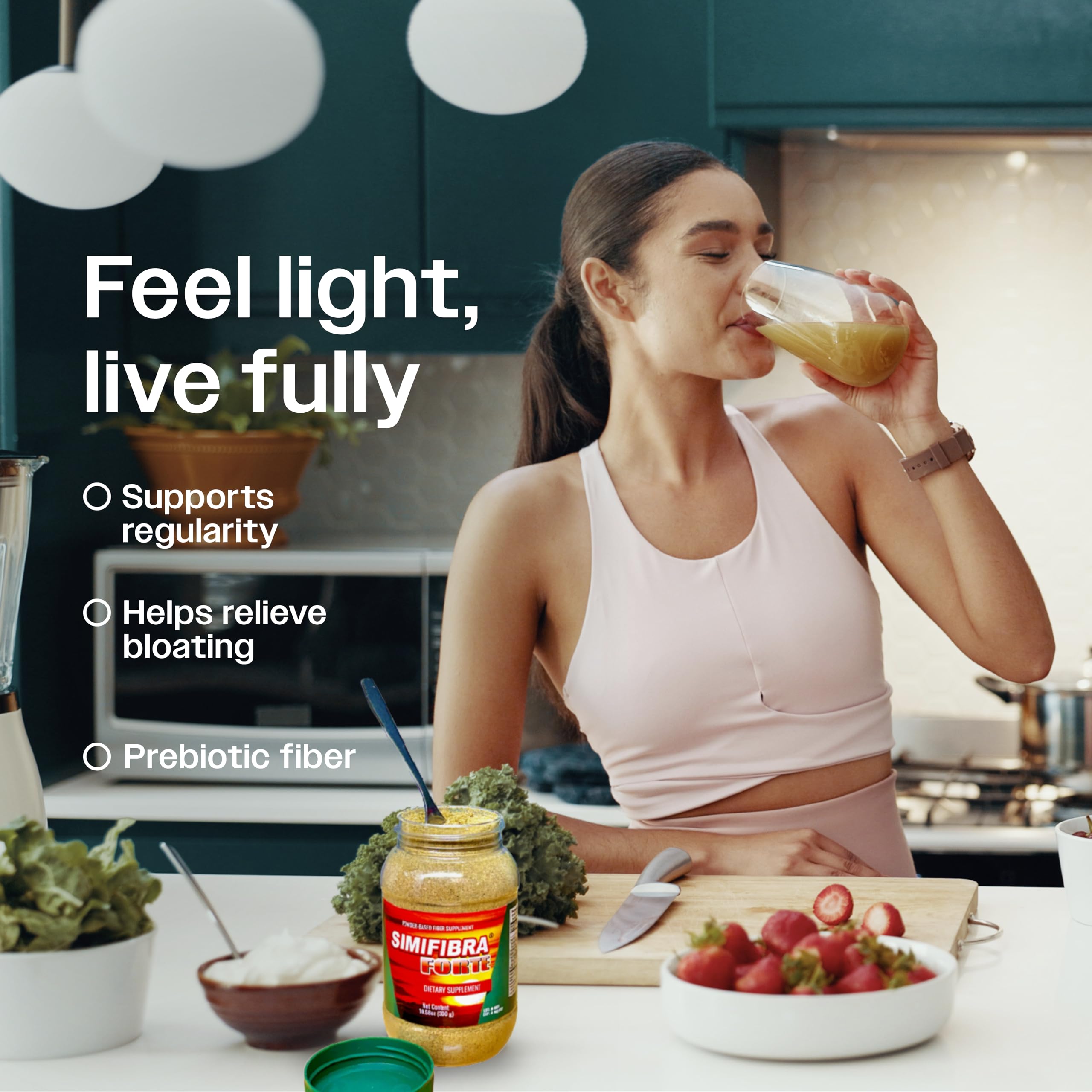 SIMIFIBRA FORTE MX – Dietary Fiber Supplement Powder, 300g | Supports Digestive Health & Weight Management