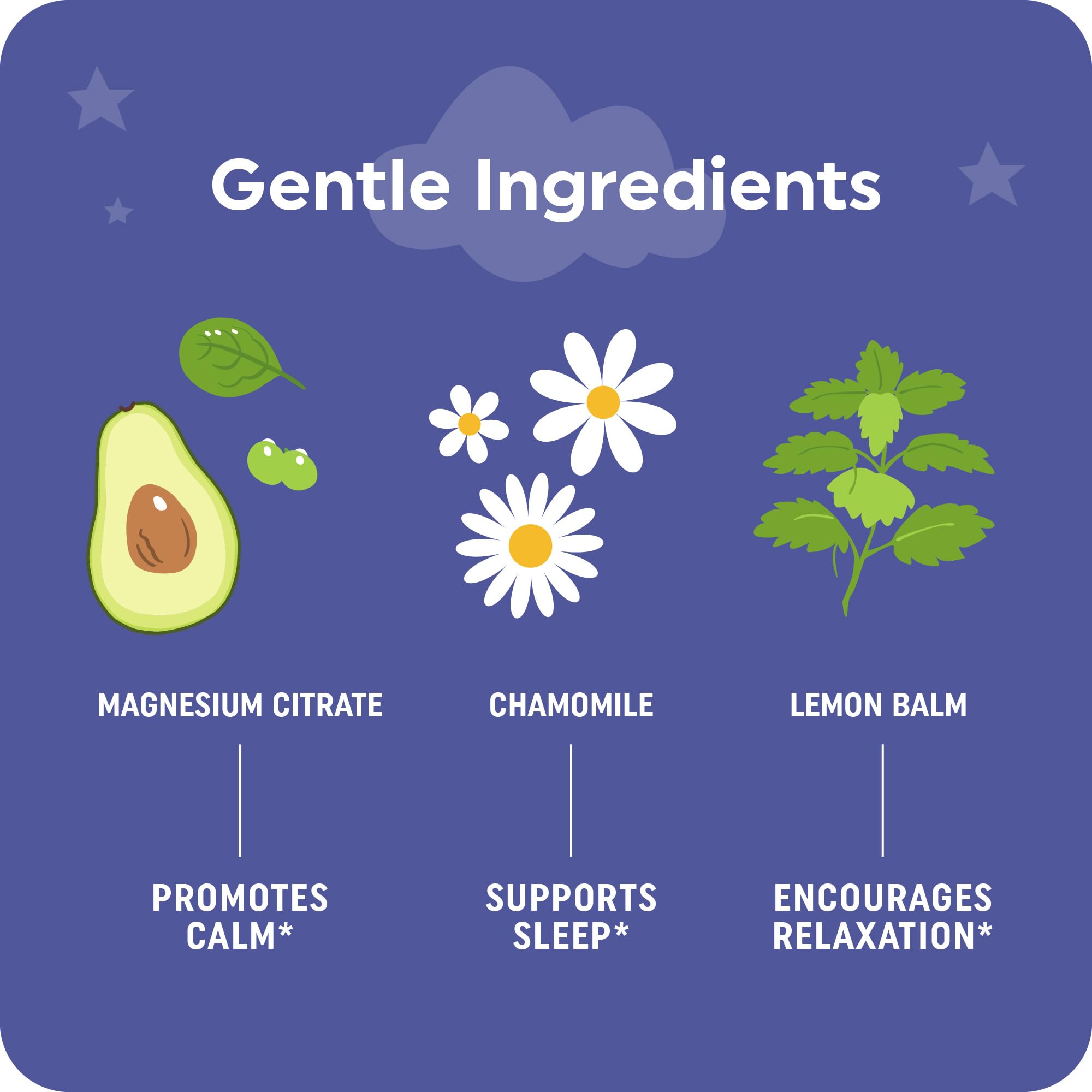 Magnesium Calming Gummies for Children | Strawberry | Relaxation & Natural Wake-Sleep Cycles | Relaxing Magnesium for Kids with Chamomile & Lemon Balm | Non-GMO, Gluten-Free | Calm Gummies 60ct